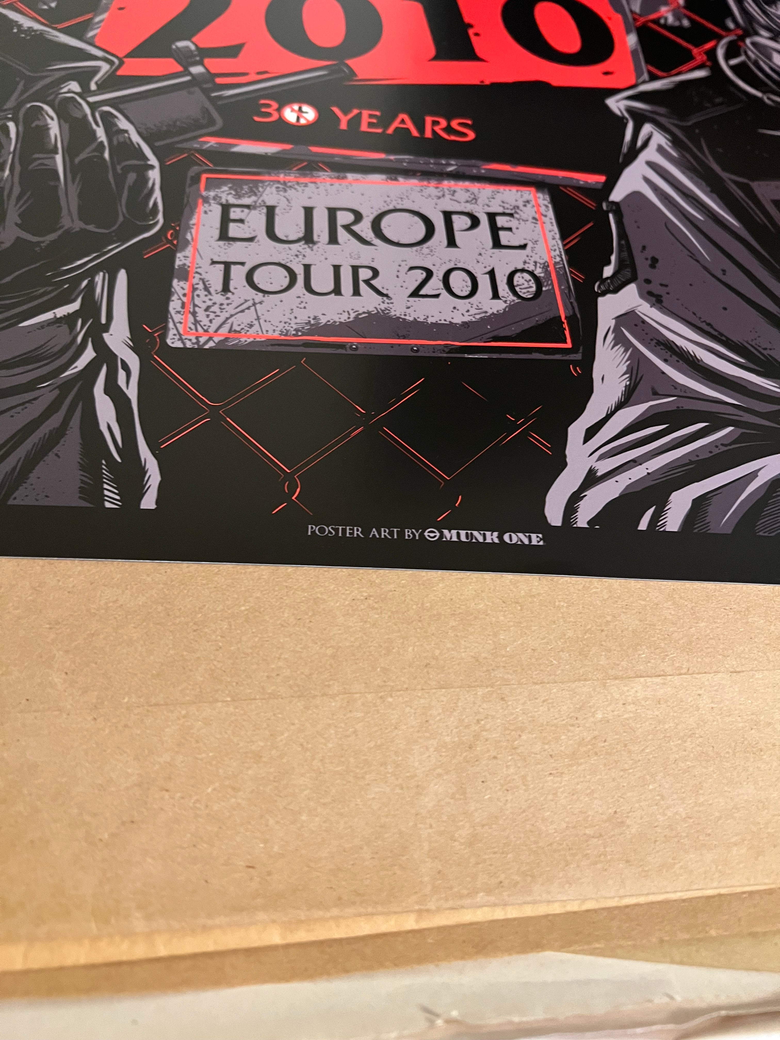 Bad Religion 30 Year Anniversary Europe Tour 2010  Poster Munk One 24x18.5!