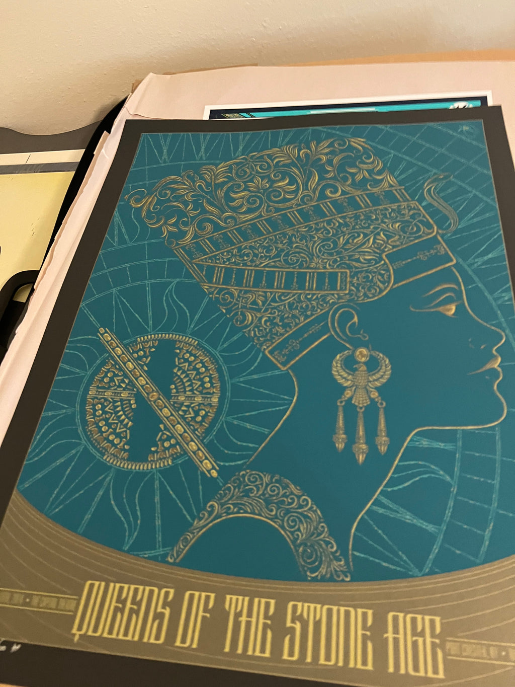 Queens of the Stone Age July 2014 Port Chester NY SIGNED SN 18x25.5!