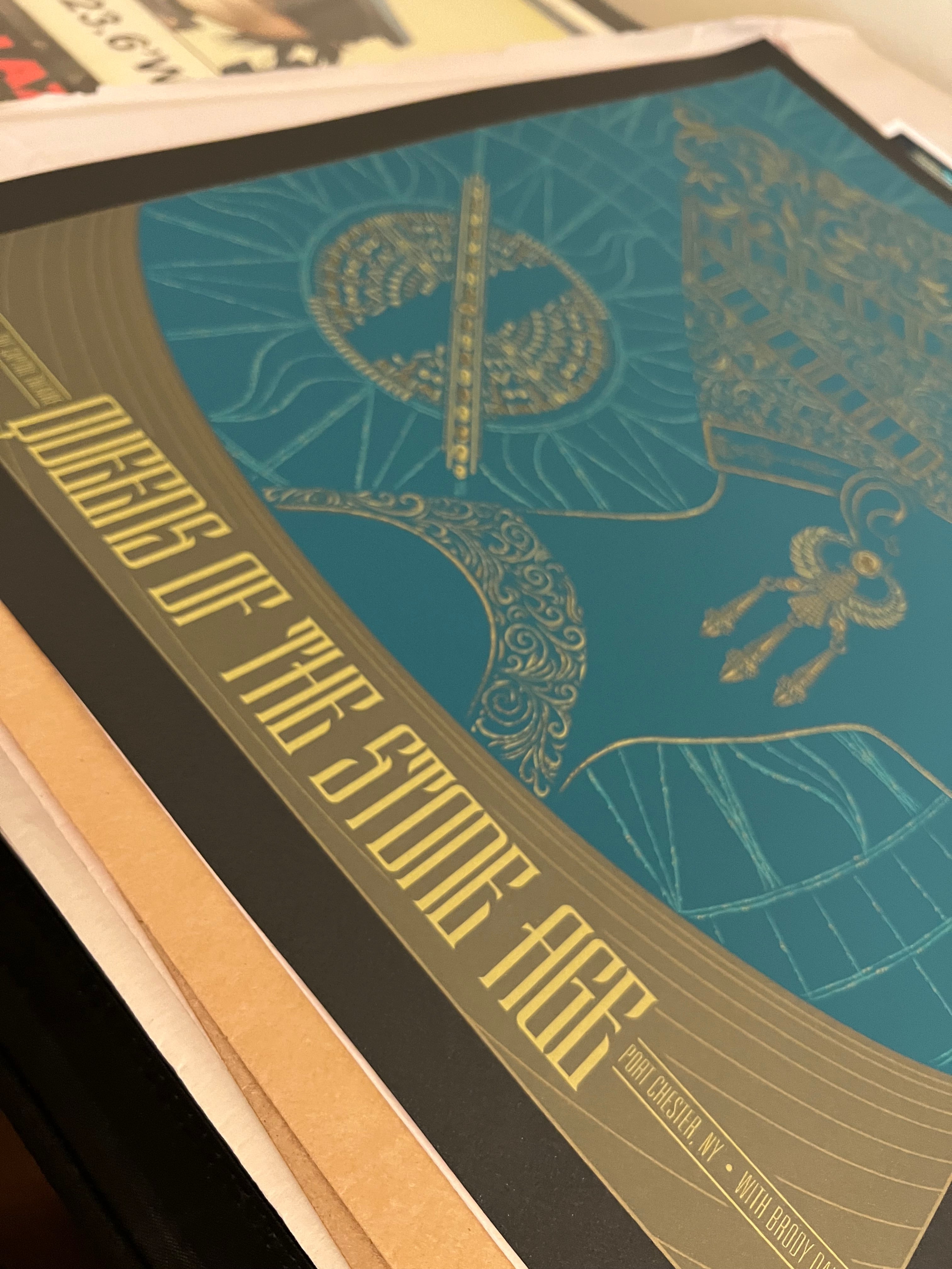 Queens of the Stone Age July 2014 Port Chester NY SIGNED SN 18x25.5!