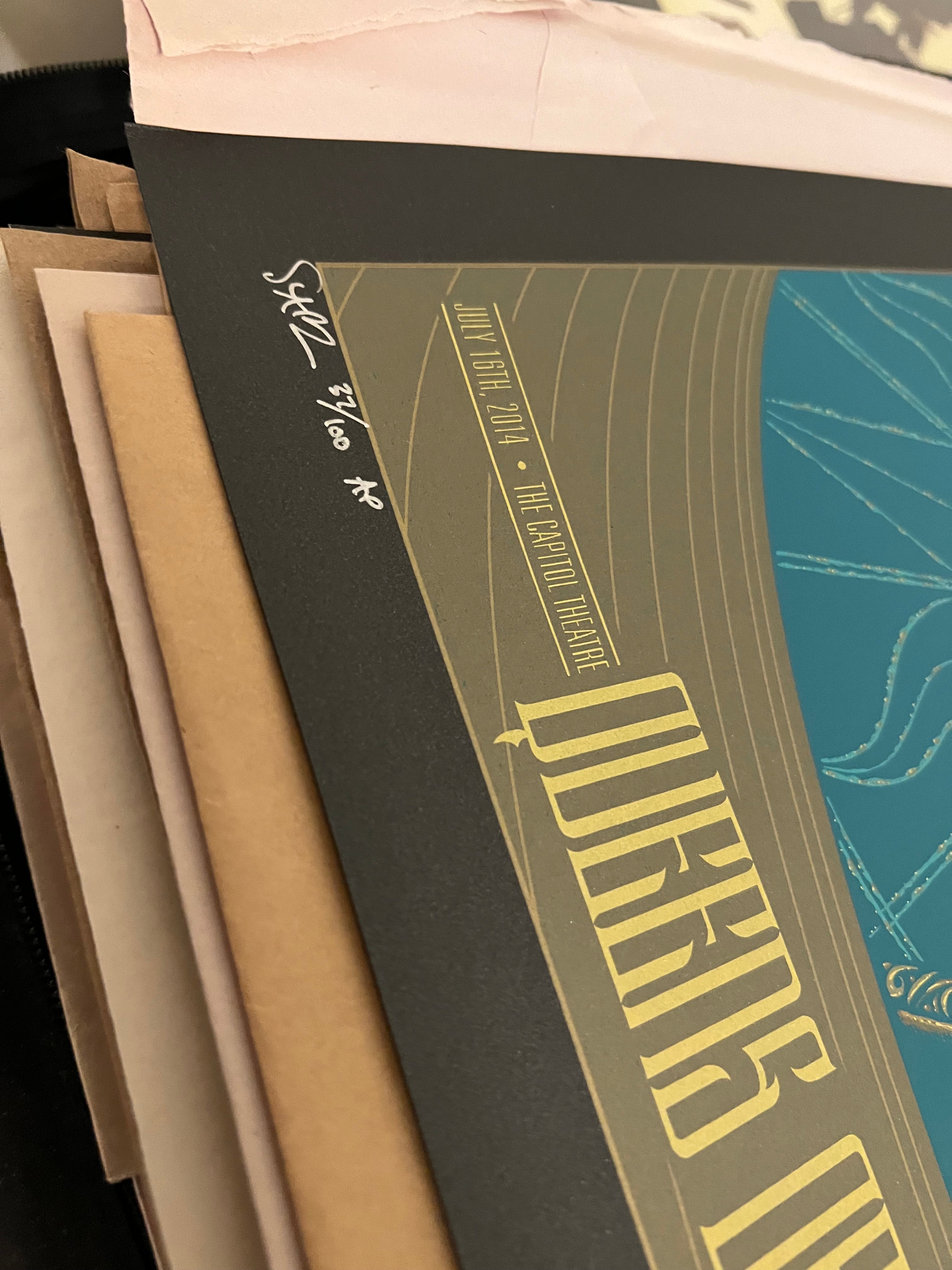 Queens of the Stone Age July 2014 Port Chester NY SIGNED SN 18x25.5!