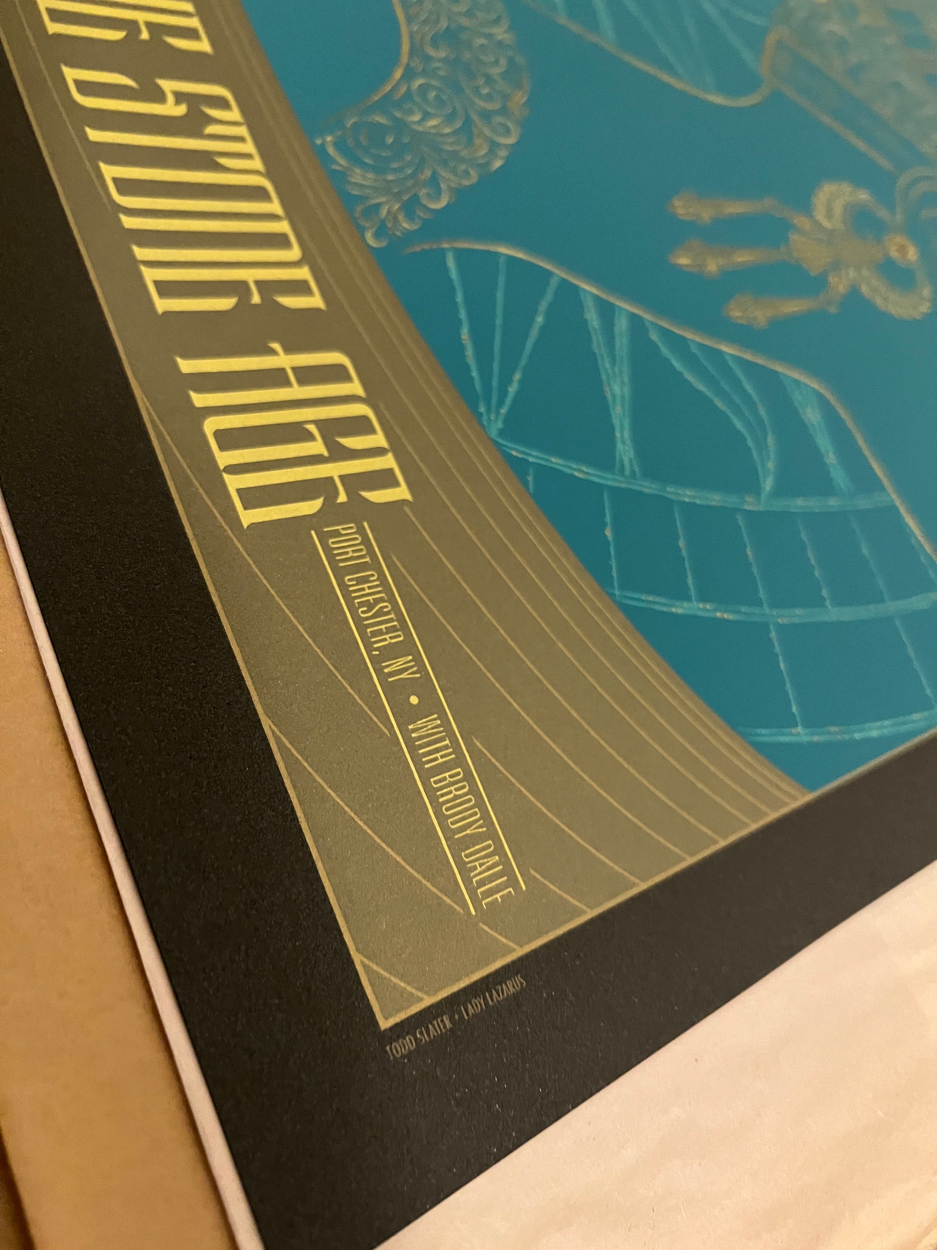 Queens of the Stone Age July 2014 Port Chester NY SIGNED SN 18x25.5!