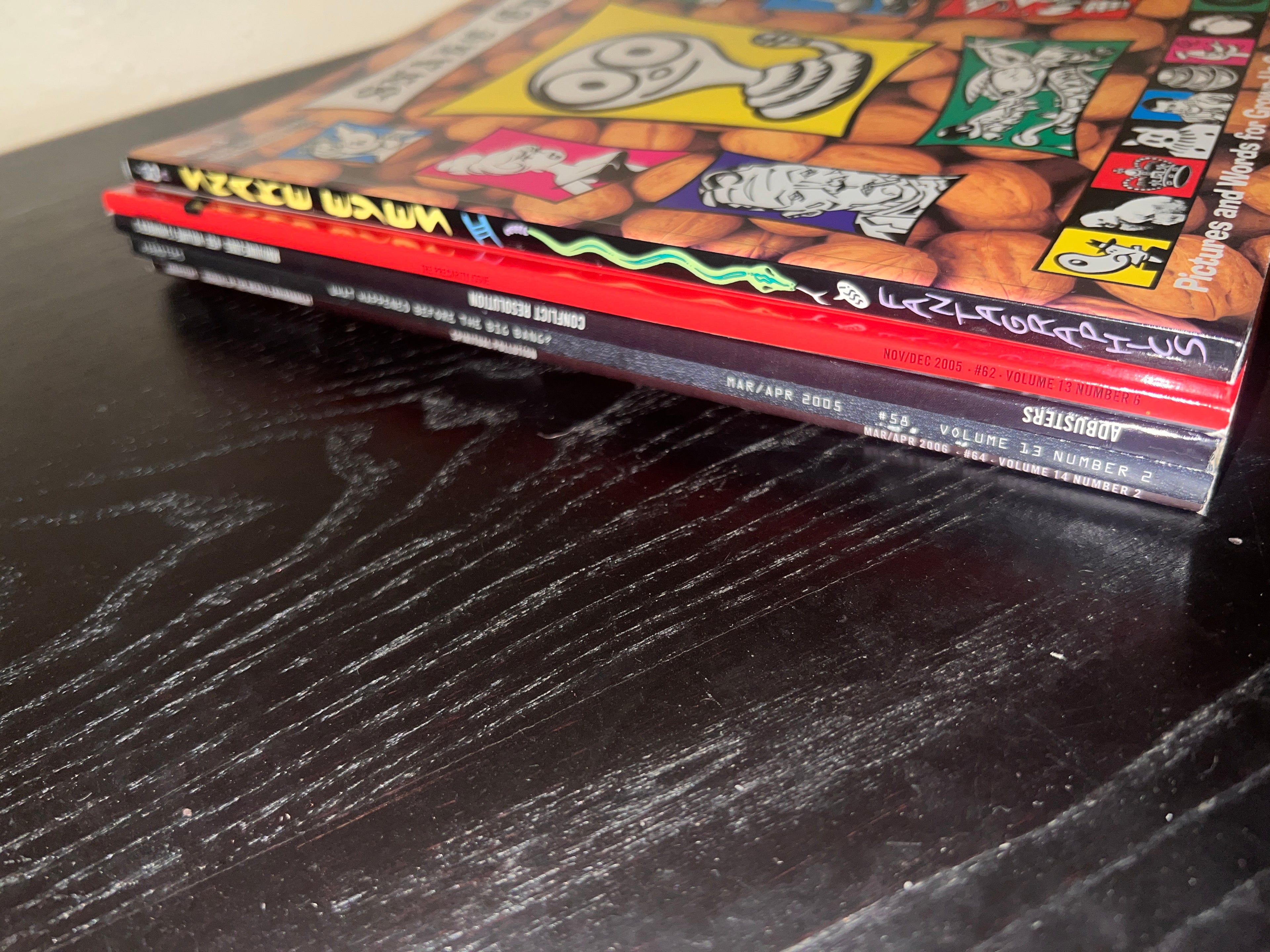 4 Adbusters Magazine Lot + Fantagraphics Snake Eyes Comic