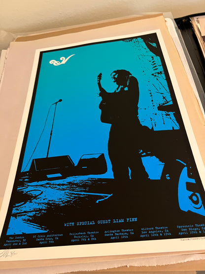 Eddie Vedder 2008 Solo Tour Poster w/ Liam Finn Klausen April 16.5x24.5 GRAIL!