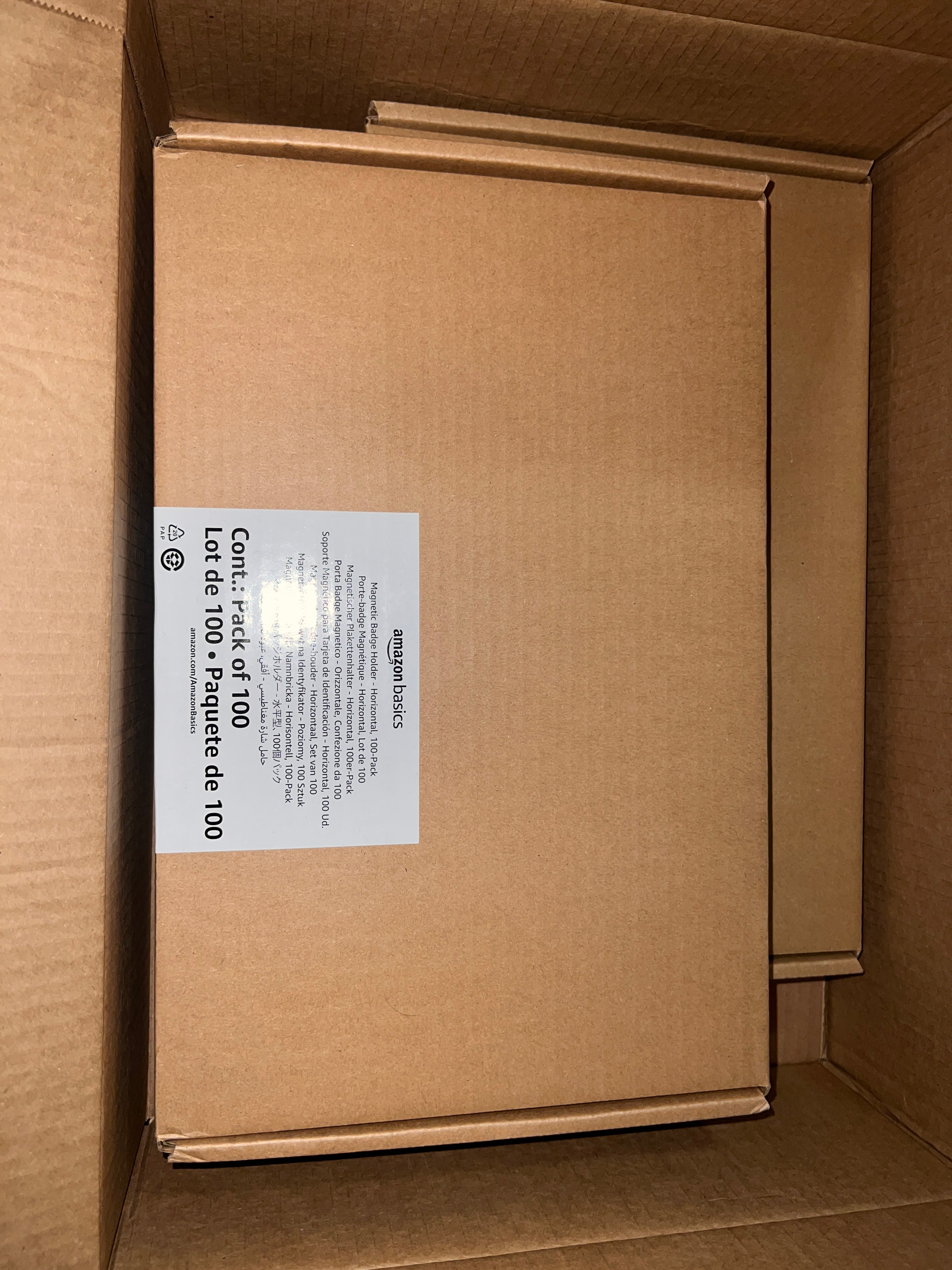 Amazon Clear Magnetic Badge Holders Bundle of 200!