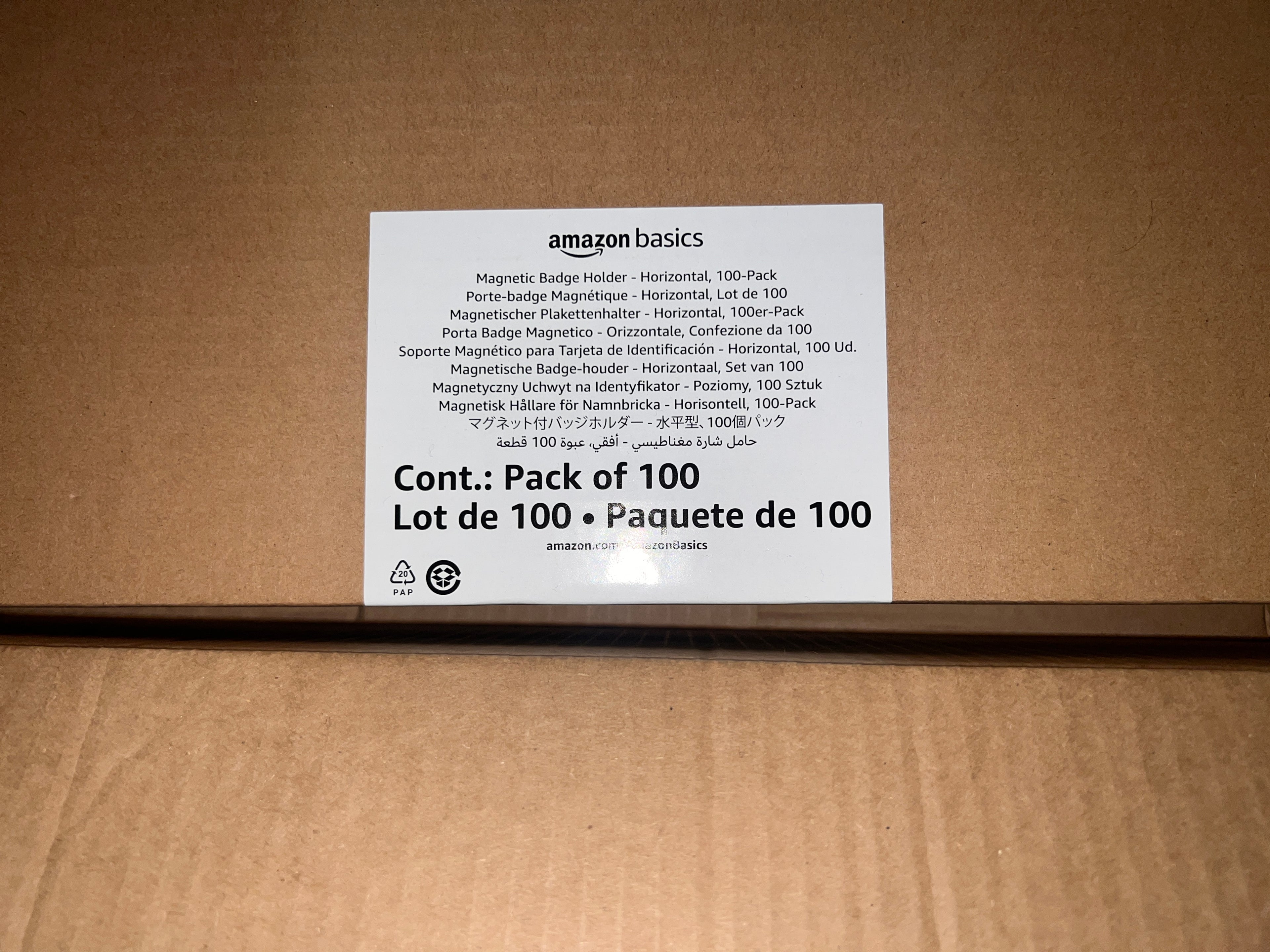 Amazon Clear Magnetic Badge Holders Bundle of 200!