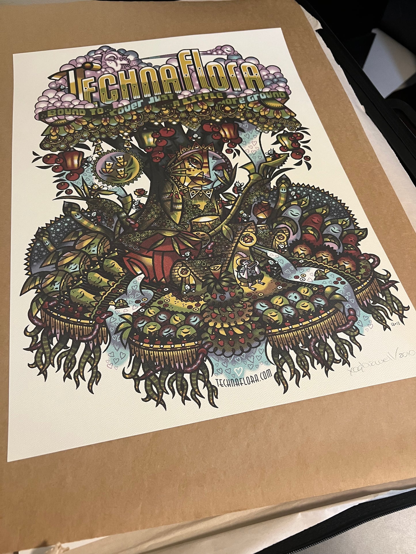 Technaflora poster guy burwell Poster Signed 2010