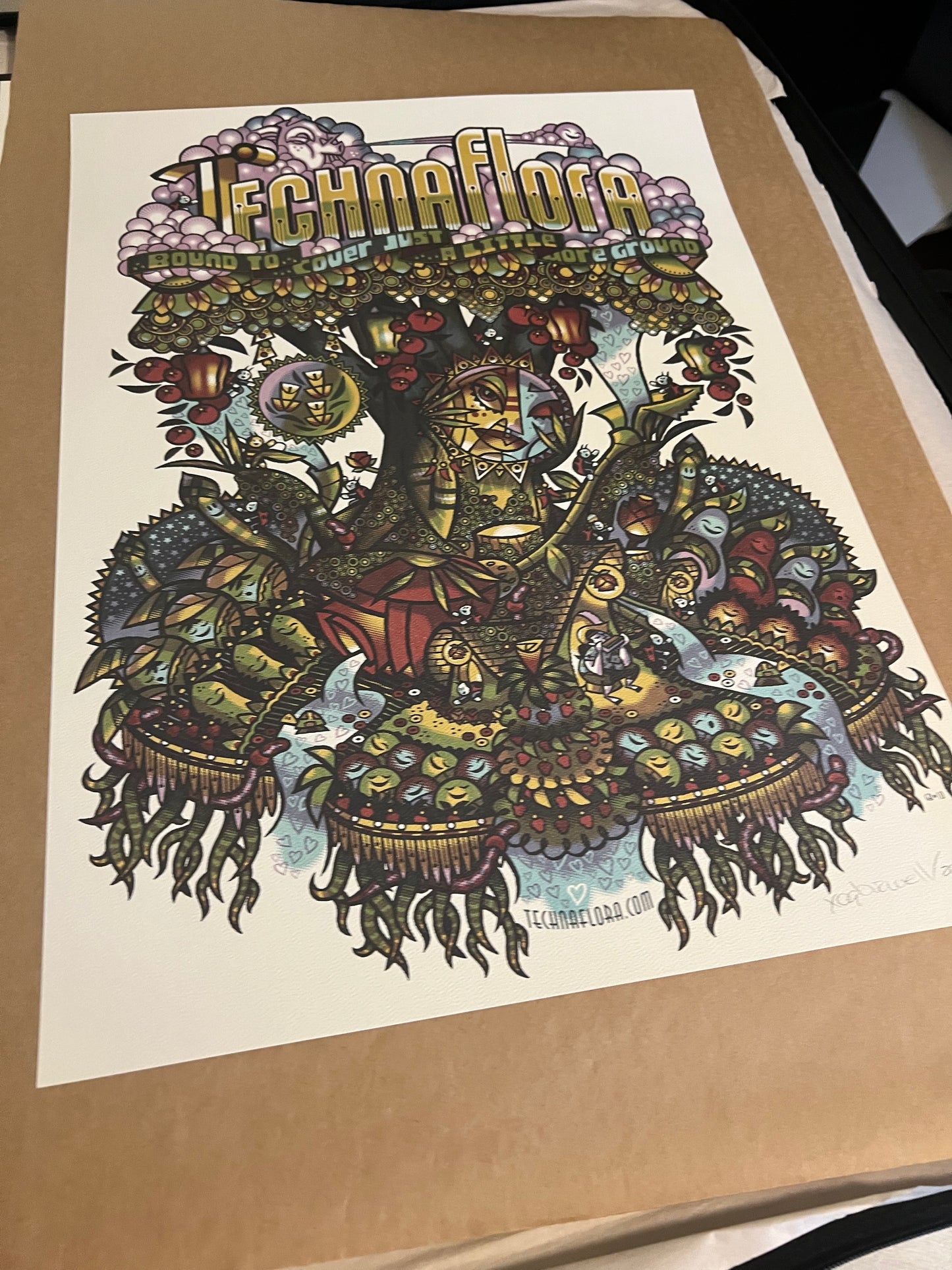 Technaflora poster guy burwell Poster Signed 2010