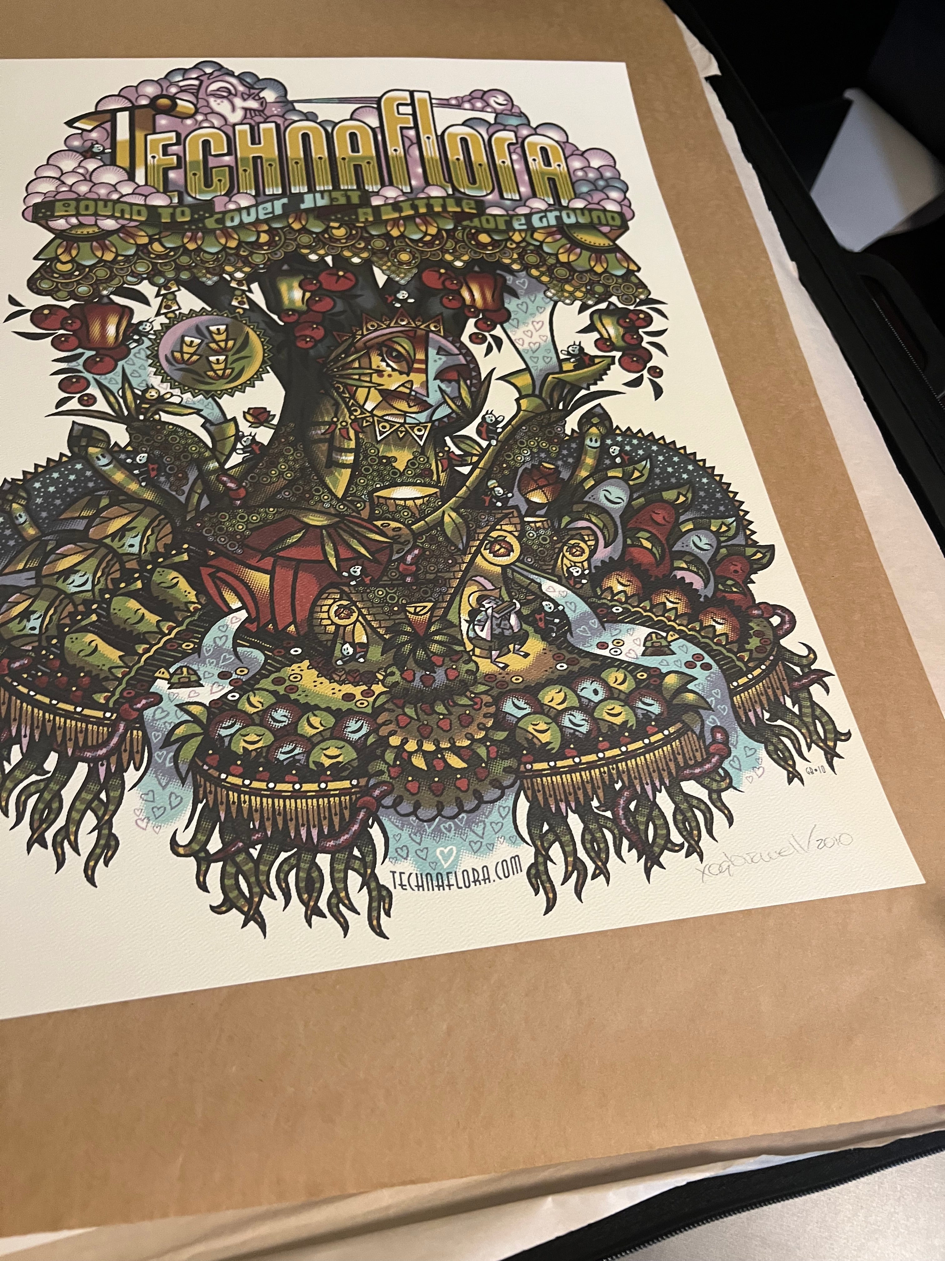 Technaflora poster guy burwell Poster Signed 2010