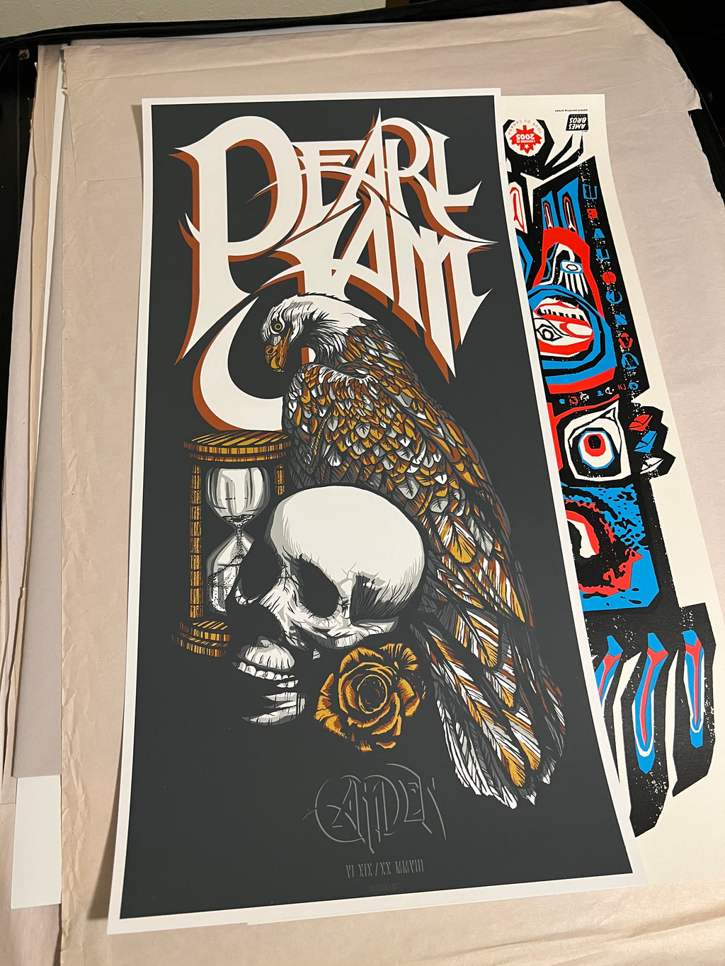 Pearl Jam Soundgarden June 19th 2008 Camden Klausen 12x24 Poster!