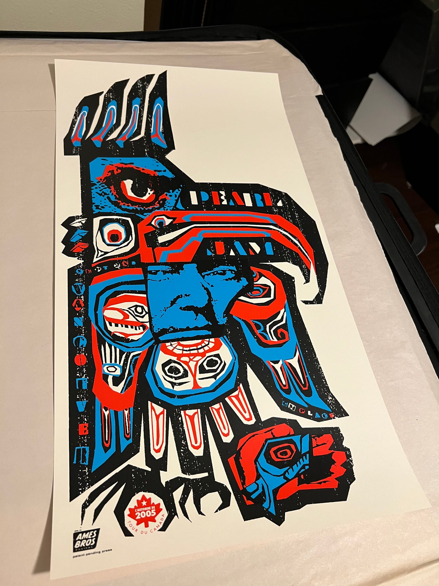 Pearl Jam 2005 Canada AMES BROS Poster 12x24!
