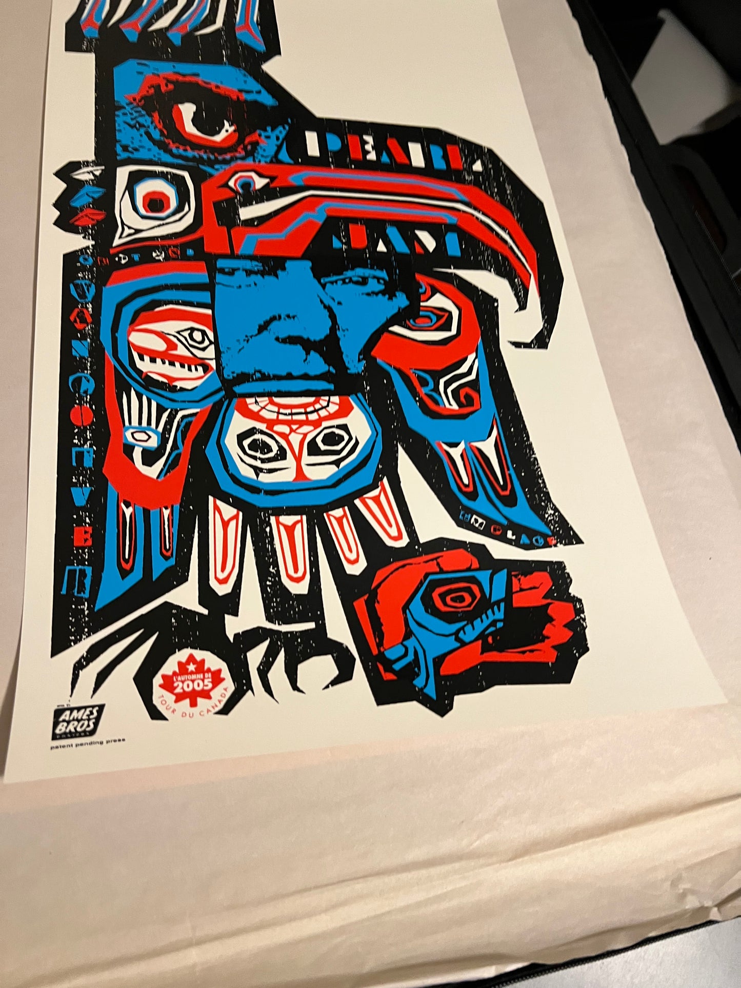 Pearl Jam 2005 Canada AMES BROS Poster 12x24!