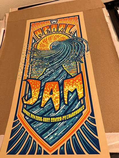 Pearl Jam April 8th 2016 bb&t center ft lauderale Poster 12x26!