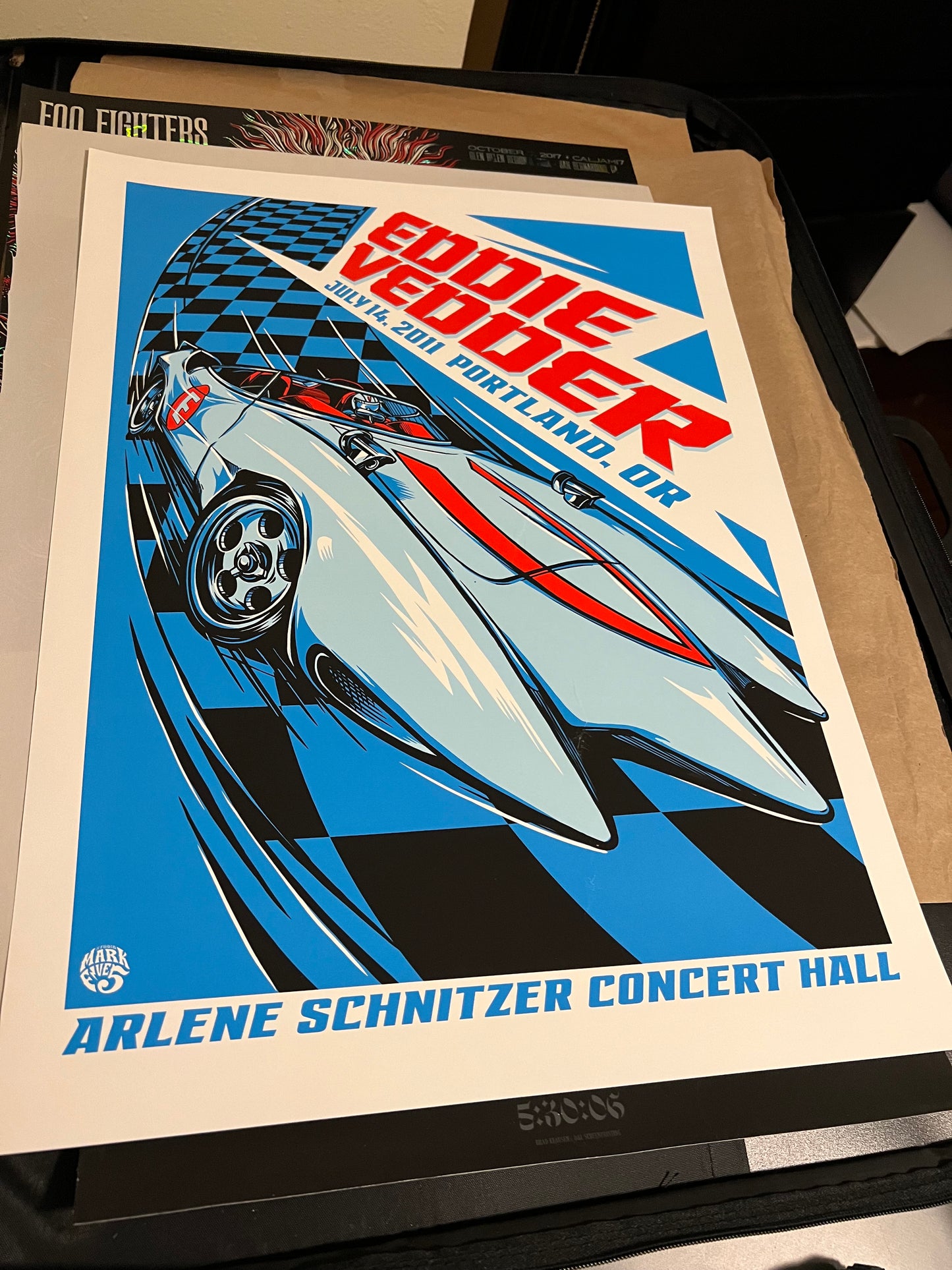 Eddie Vedder Mark5 Arlene Schnitzer July 14 2011 portland Poster 18x26!