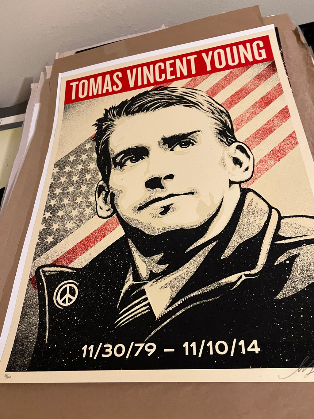 Tomas Vincent Young  2014 poster SIGNED SN! #118/200!