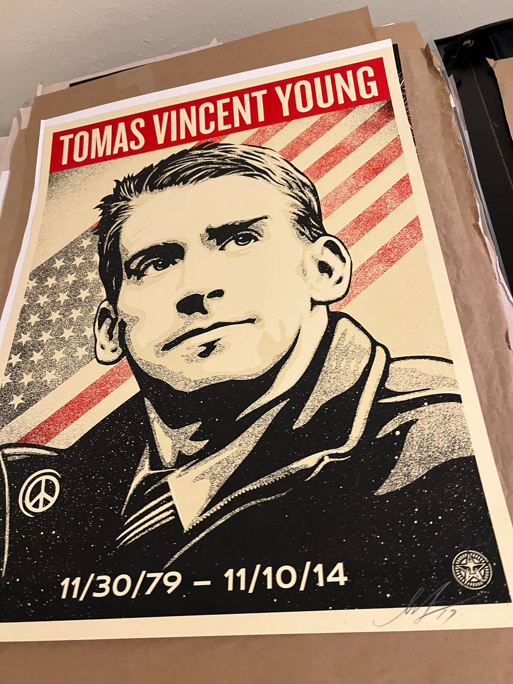 Tomas Vincent Young  2014 poster SIGNED SN! #118/200!