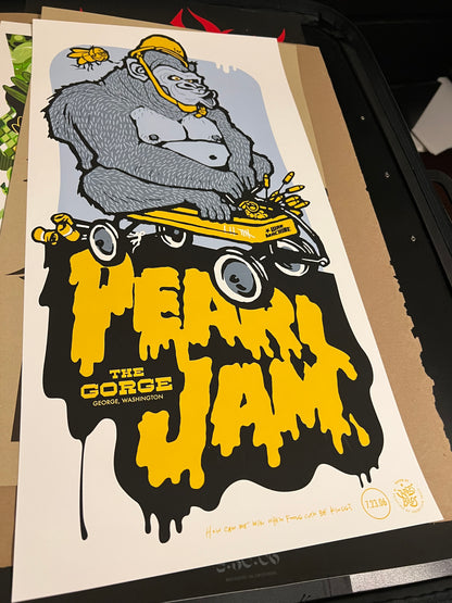 PEARL JAM GEORGE 2006 AMES BROS Poster 14x27!