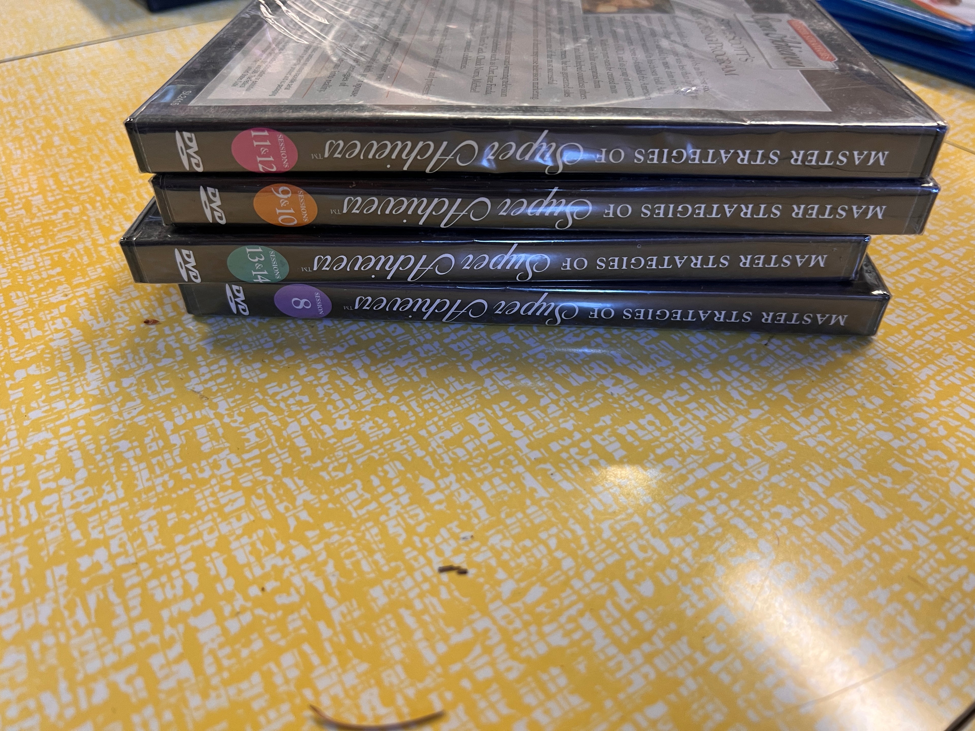 Master Strategies of Super Achievers 4 DVDs 8/9-10/11-12/13-14 Brand new