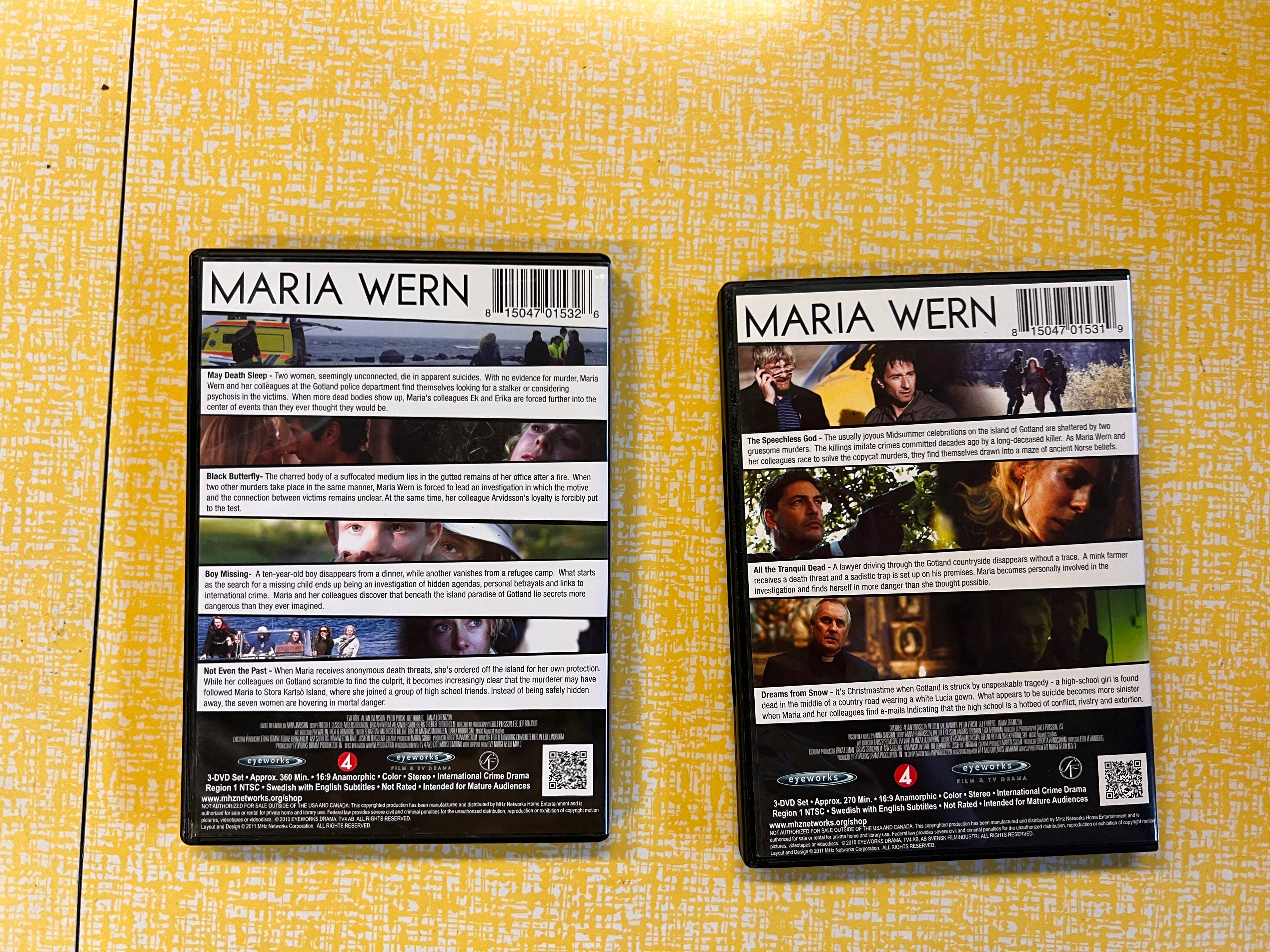 Maria Wern Episodes 1-7 DVD Bundle rare OOP
