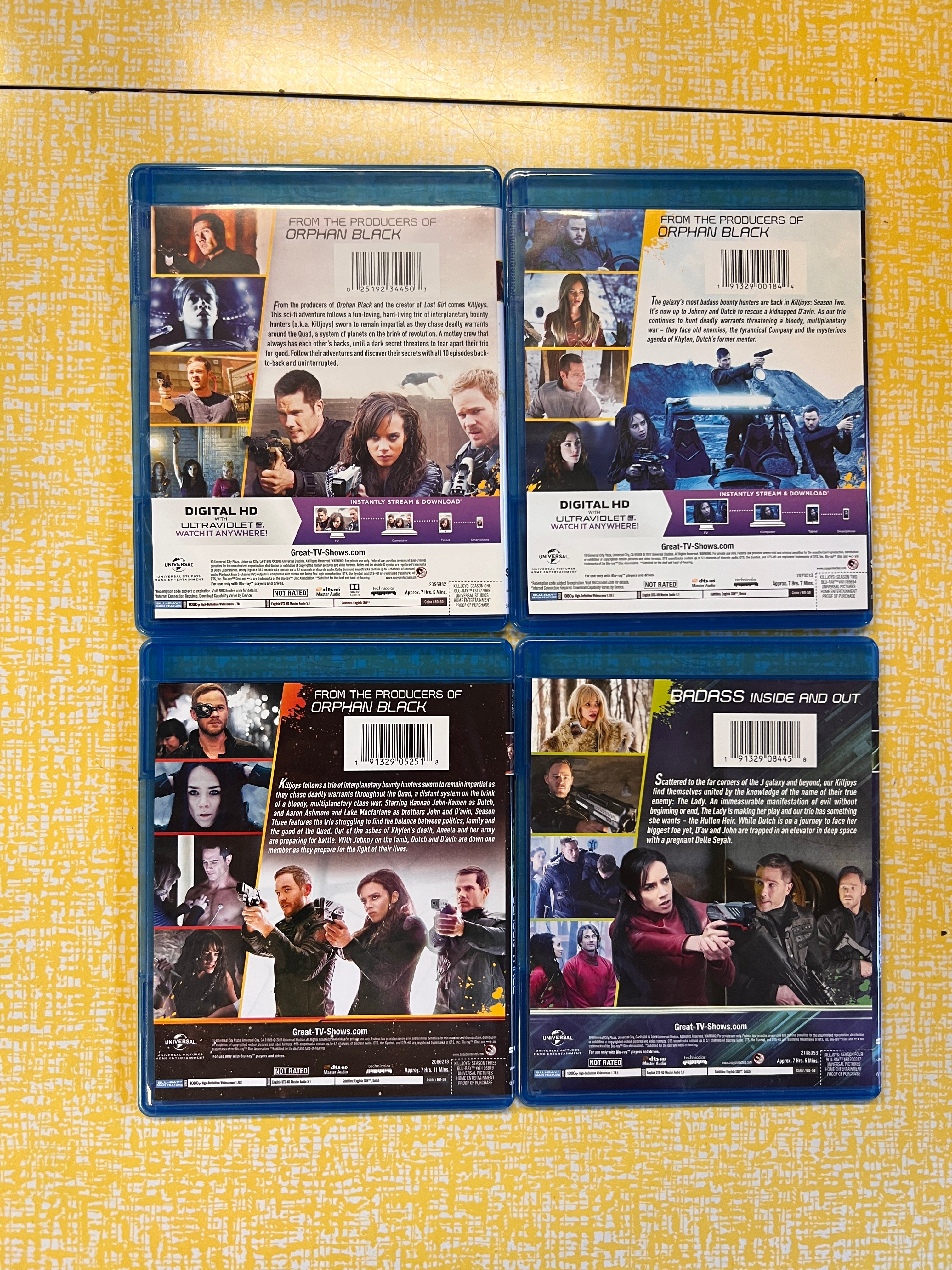Killjoys Season 1-4 Bluray