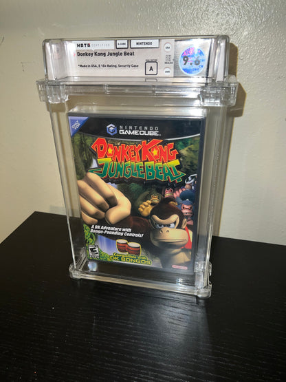 Donkey Kong Jungle Beat Nintendo Gamecube WATA Graded 9.6 A NEW!