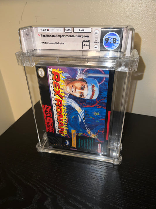 Rex Ronan SNES NIntendo NEW SEALED WATA GRADED 9.8 A++!