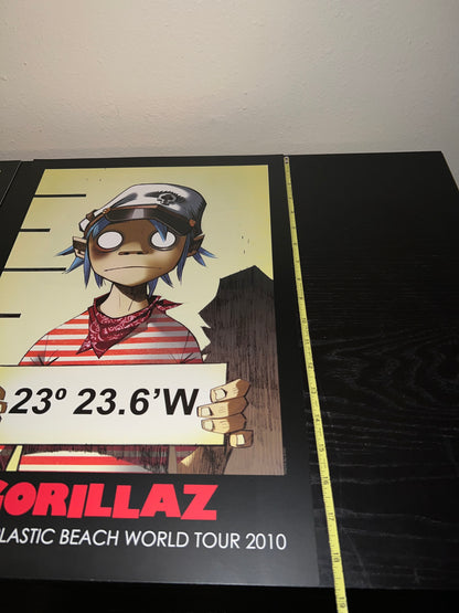 Gorillaz Escape to Plastic Beach World Tour 2010 5x Posters 19x13!