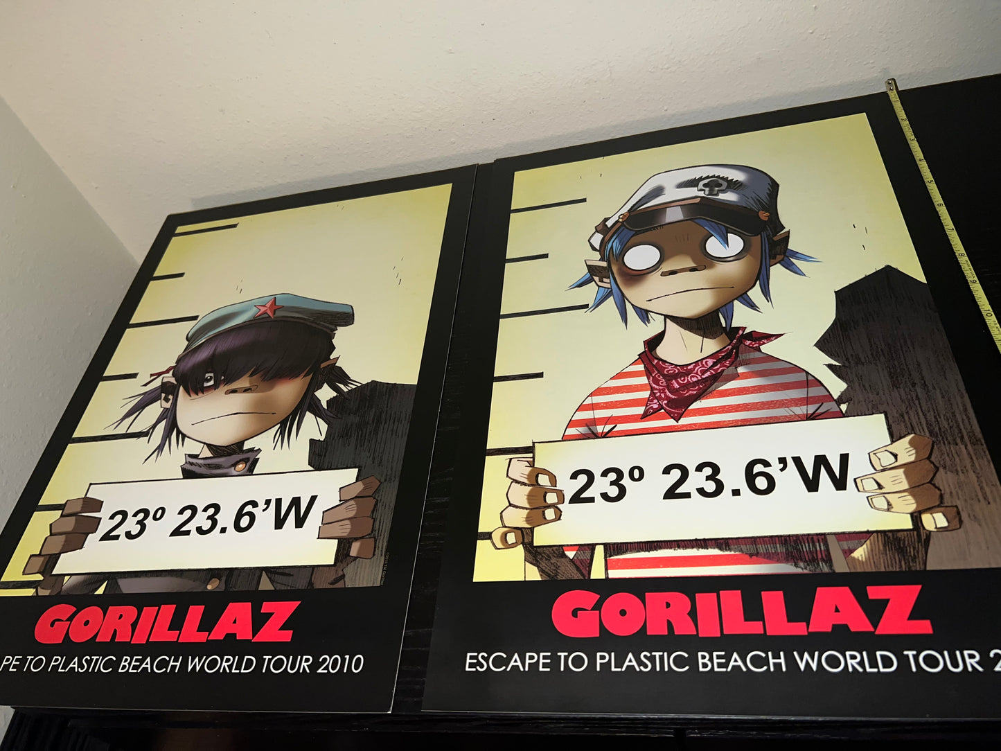 Gorillaz Escape to Plastic Beach World Tour 2010 5x Posters 19x13!