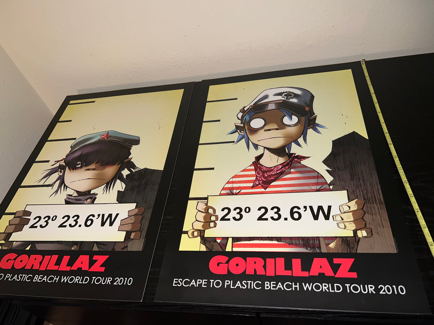 Gorillaz Escape to Plastic Beach World Tour 2010 5x Posters 19x13!