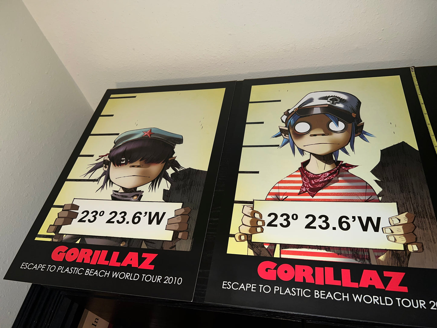 Gorillaz Escape to Plastic Beach World Tour 2010 5x Posters 19x13!