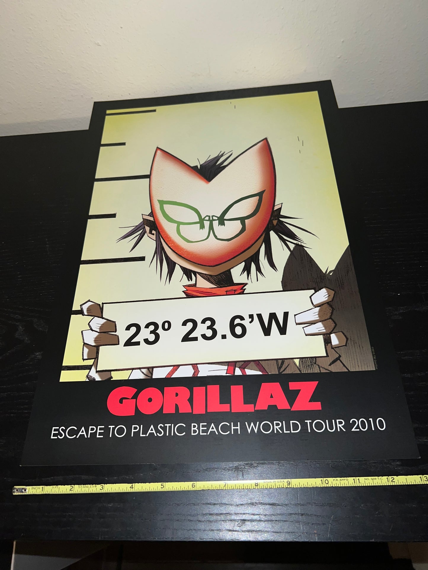 Gorillaz Escape to Plastic Beach World Tour 2010 5x Posters 19x13!