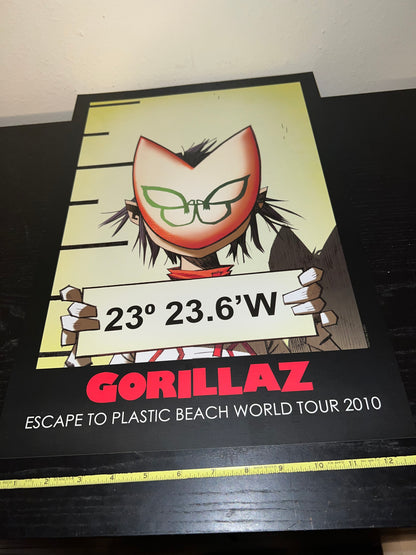 Gorillaz Escape to Plastic Beach World Tour 2010 5x Posters 19x13!