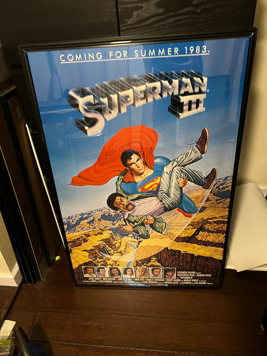 Superman III 1983 27x41 Original Movie Poster!