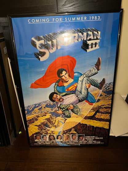 Superman III 1983 27x41 Original Movie Poster!