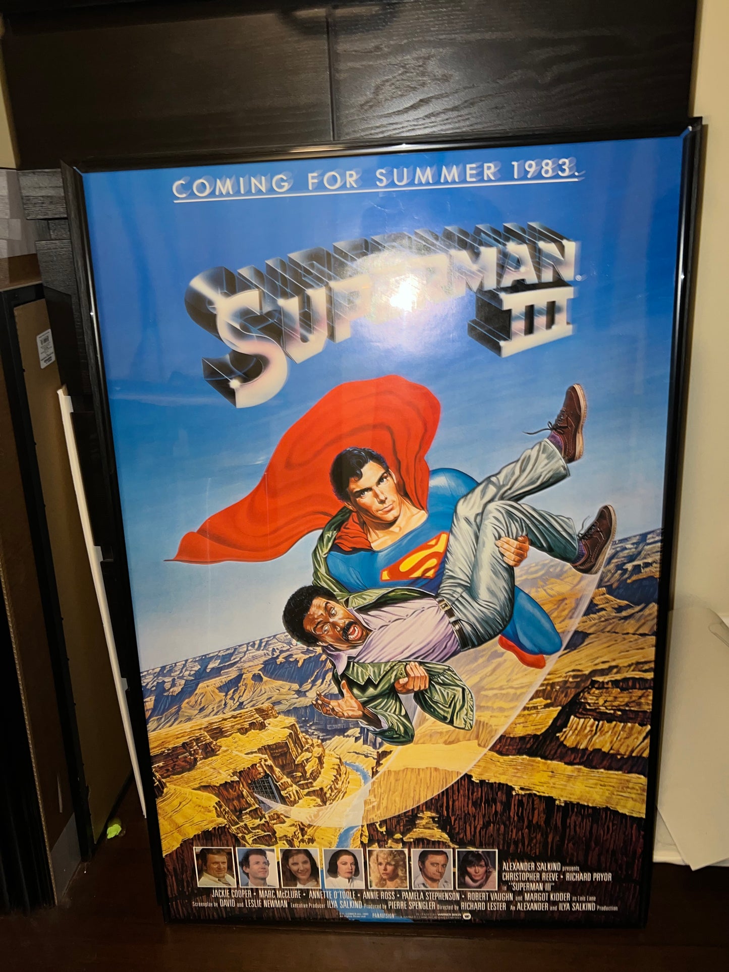 Superman III 1983 27x41 Original Movie Poster!