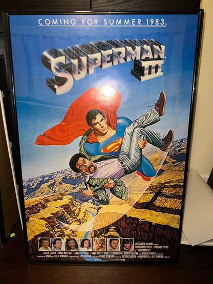 Superman III 1983 27x41 Original Movie Poster!