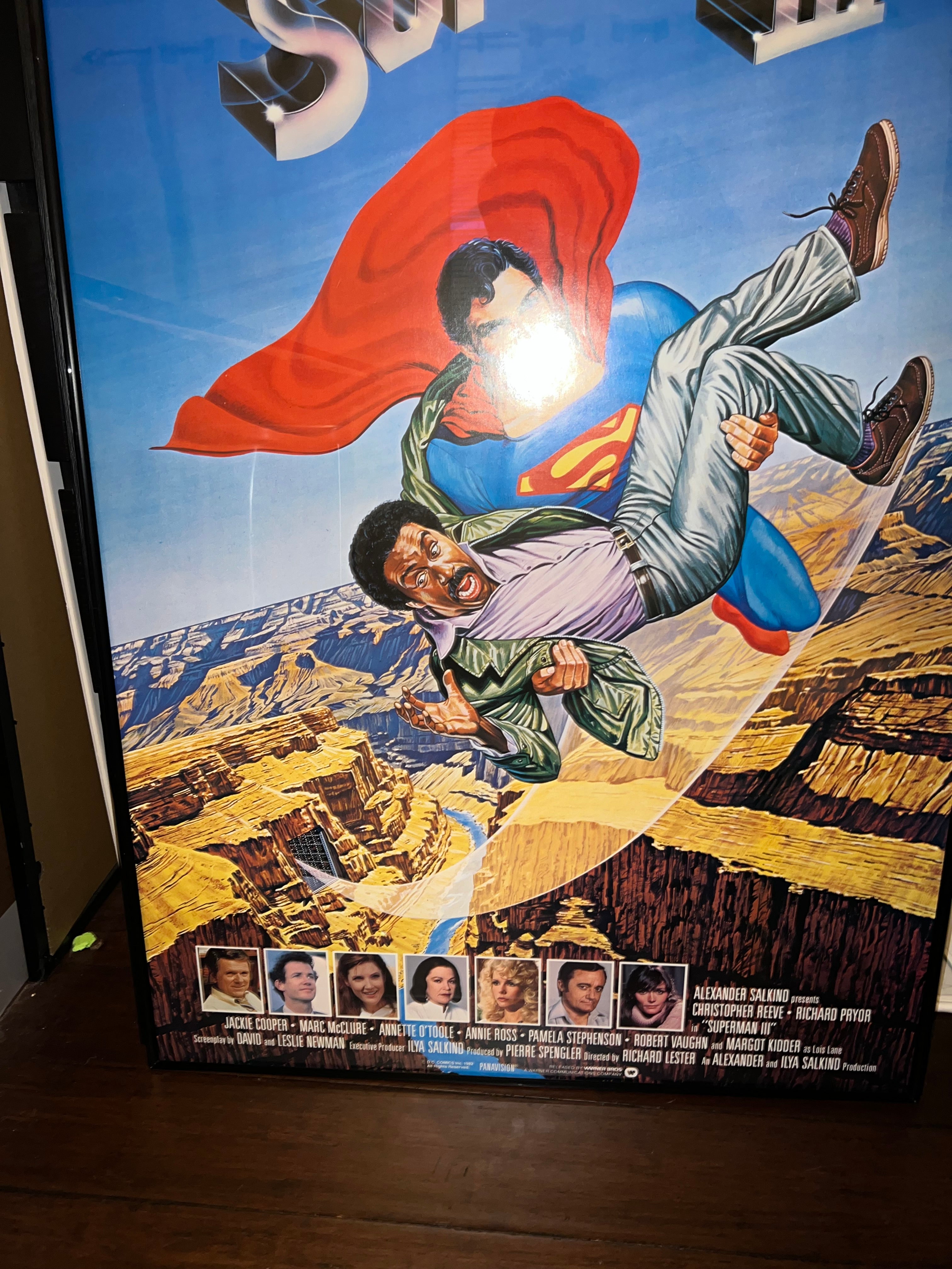 Superman III 1983 27x41 Original Movie Poster!