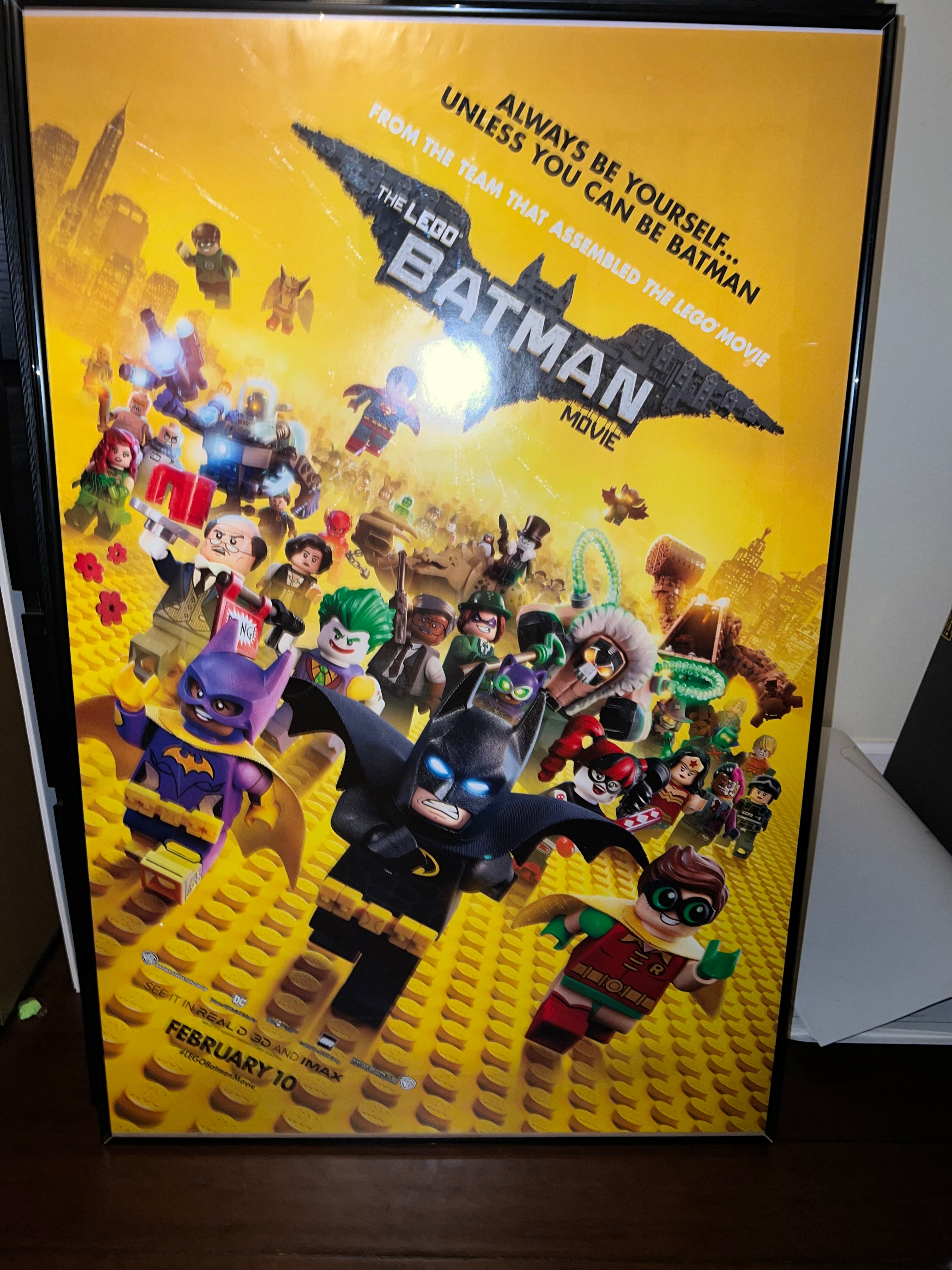 Lego Batman Movie 2017 27x40 Original Movie Poster Near Mint!