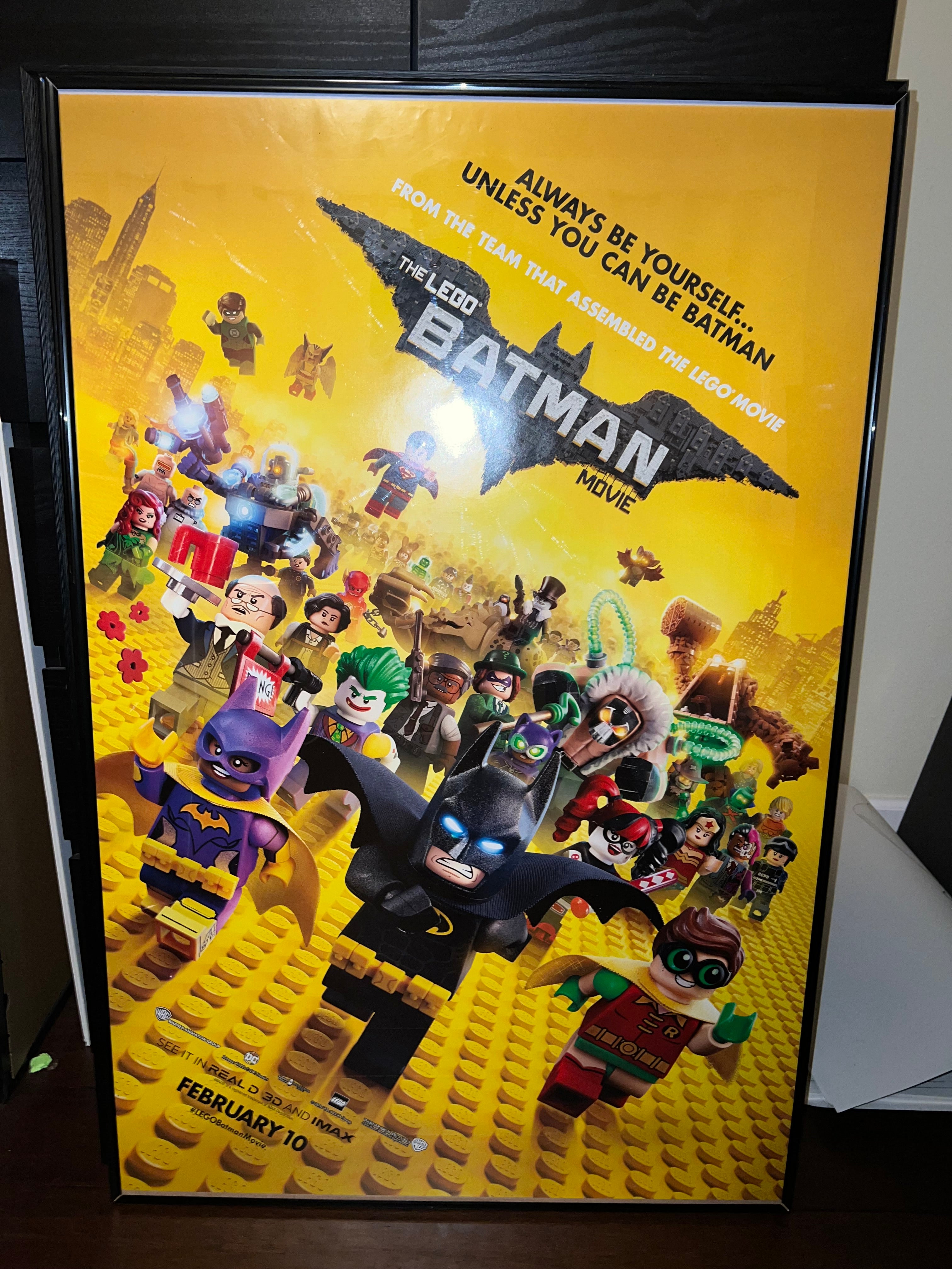 Lego Batman Movie 2017 27x40 Original Movie Poster Near Mint!