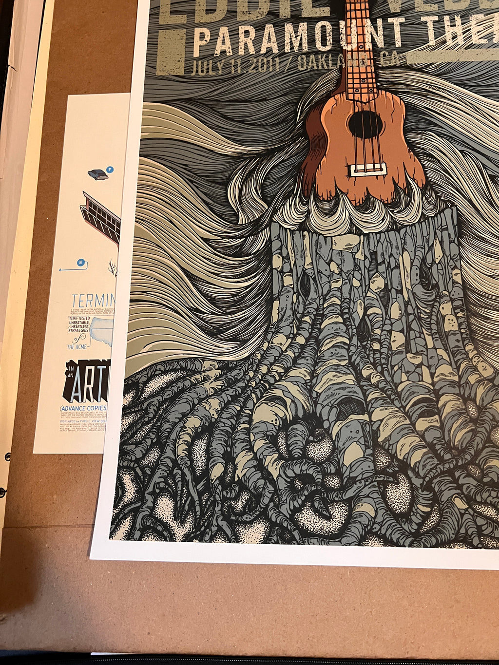 Eddie Vedder Poster Paramount Theatre July 11 2011 18x24 SIGNED SN KLAUSEN!