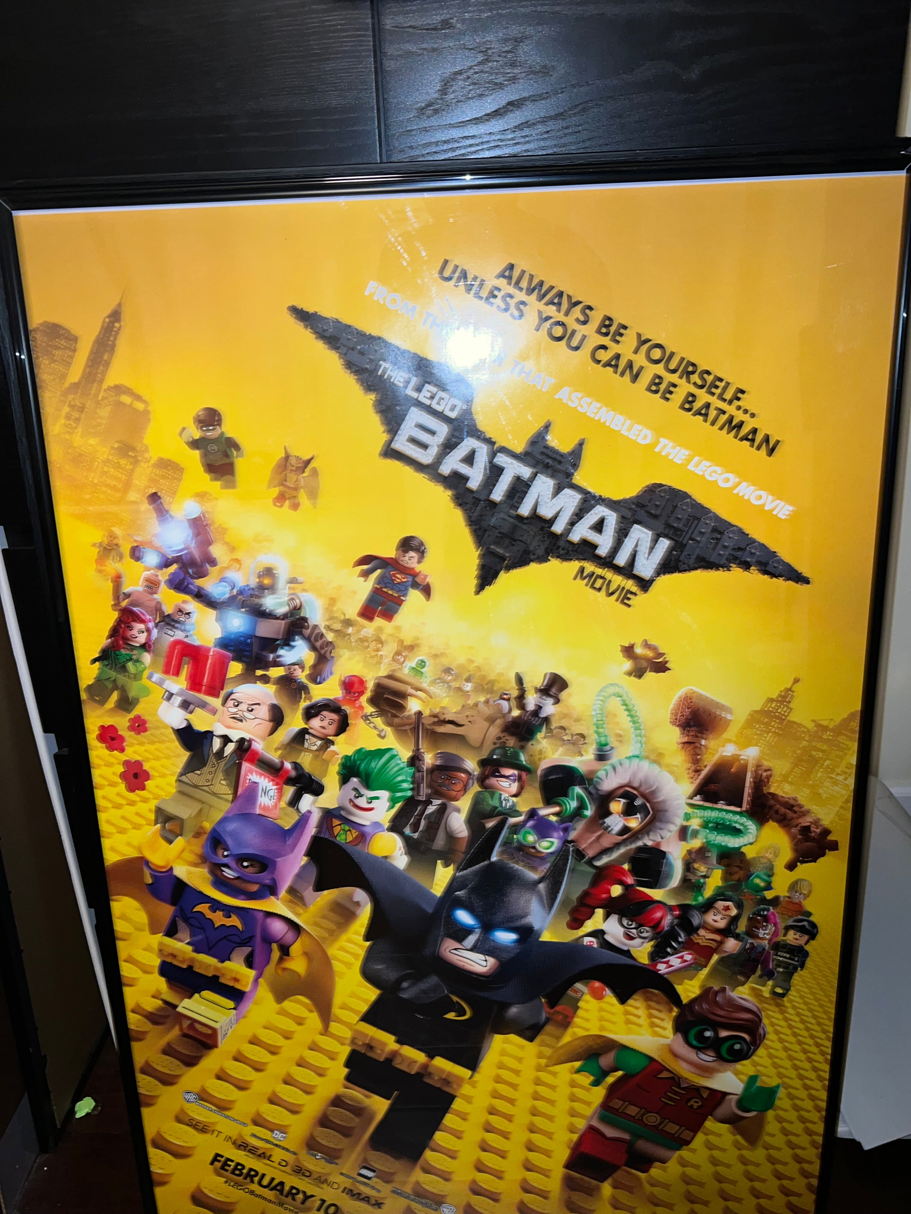 Lego Batman Movie 2017 27x40 Original Movie Poster Near Mint!