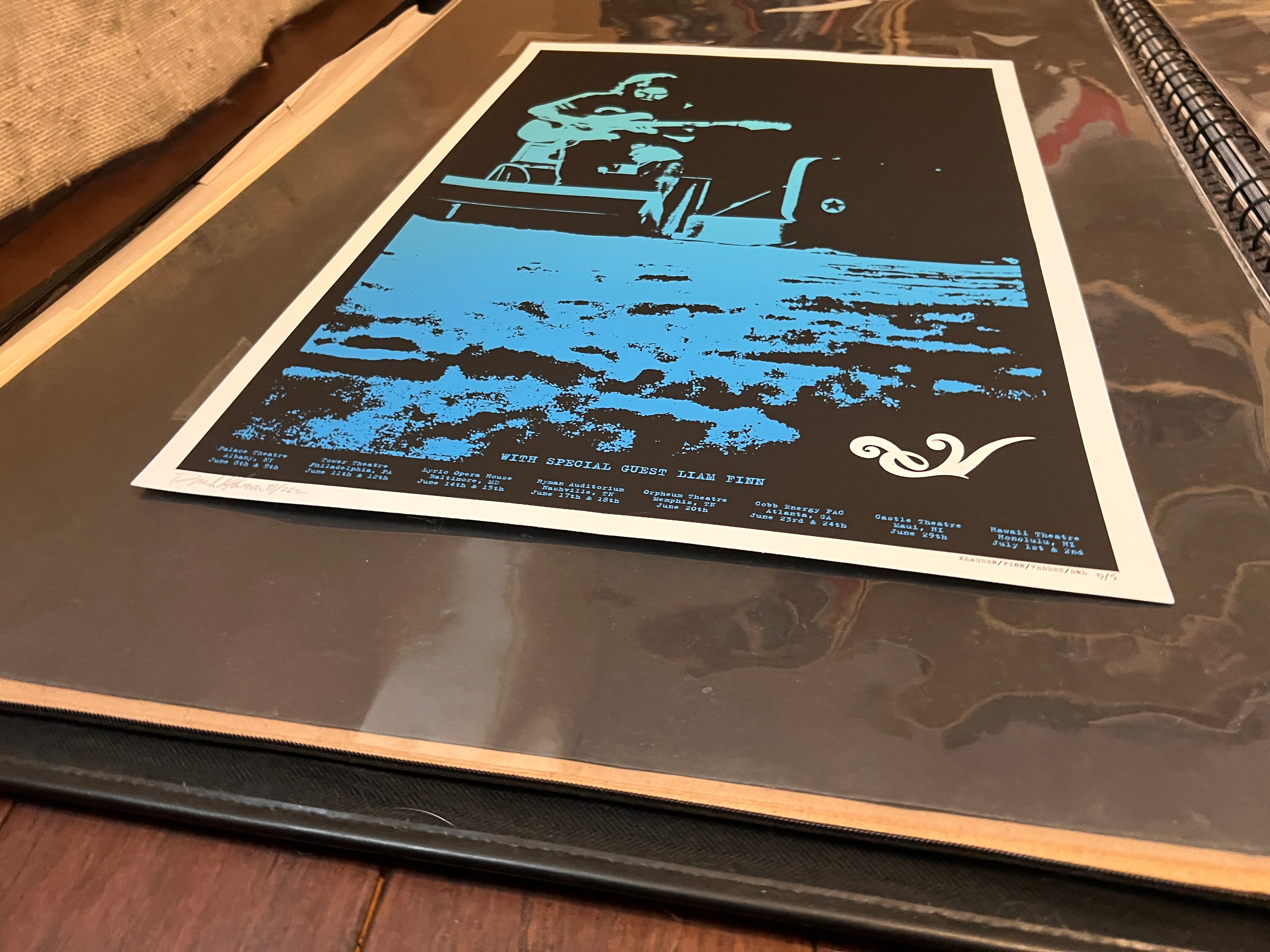 Eddie Vedder w Liam Finn 2008 Poster June 8th SIGNED SN!