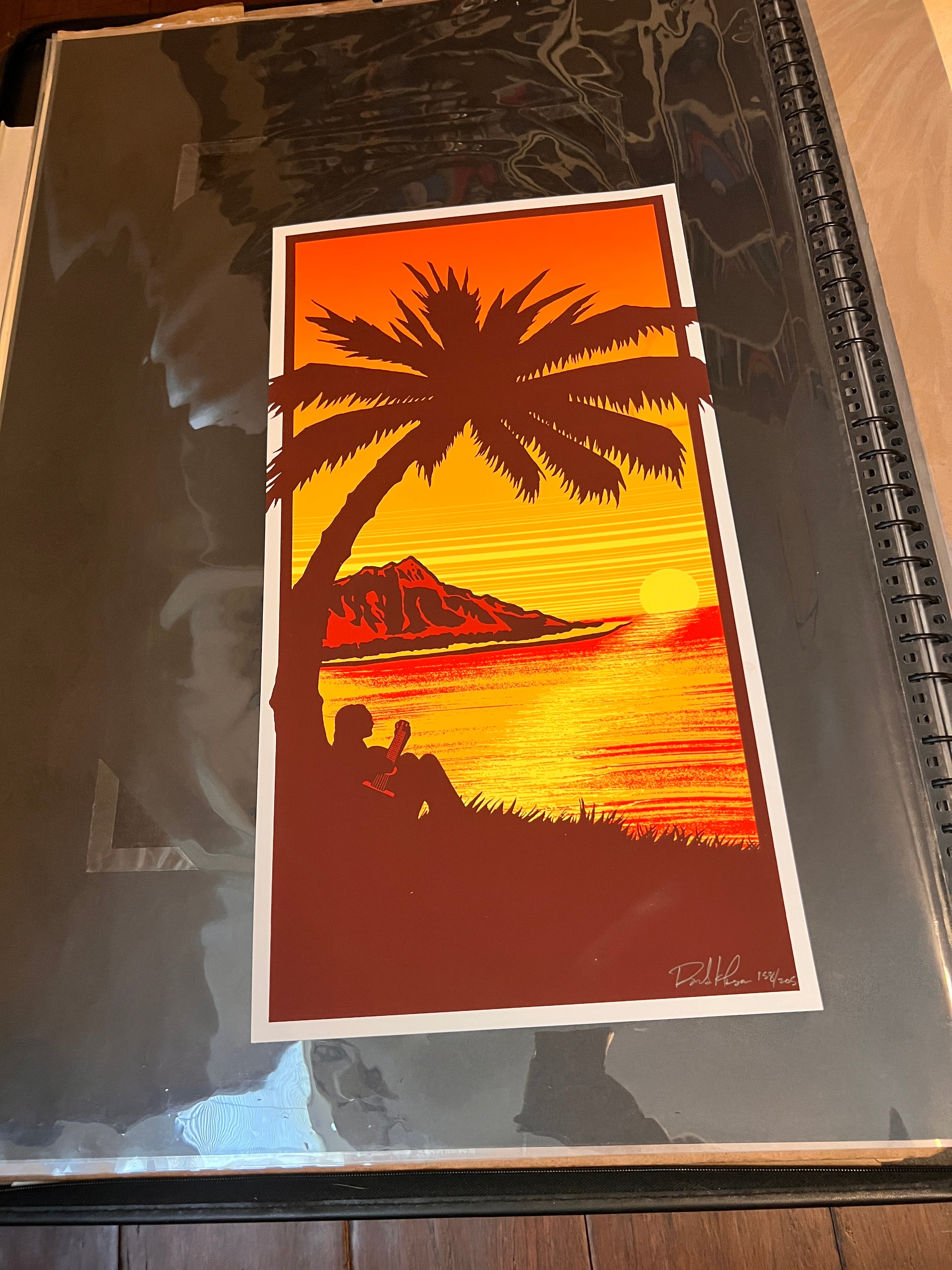 EDDIE VEDDER Rejected Poster Hawaii 2009 KLAUSEN SIGNED