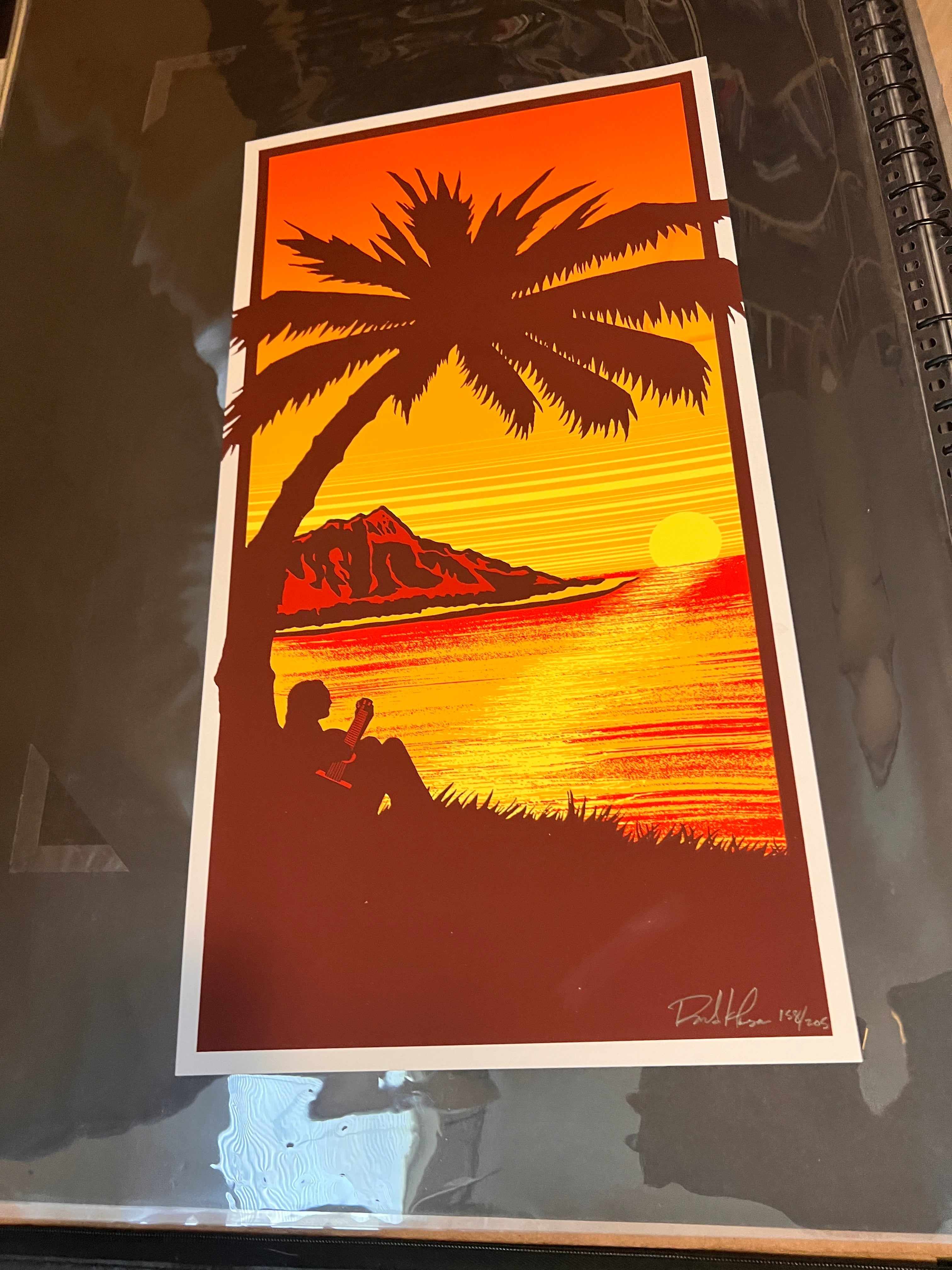 EDDIE VEDDER Rejected Poster Hawaii 2009 KLAUSEN SIGNED