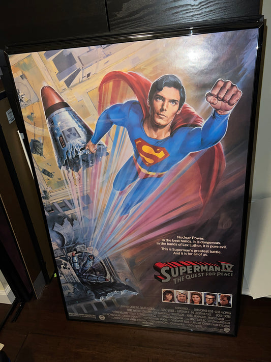 Superman IV 1987 27x40.5 Original Movie Poster!