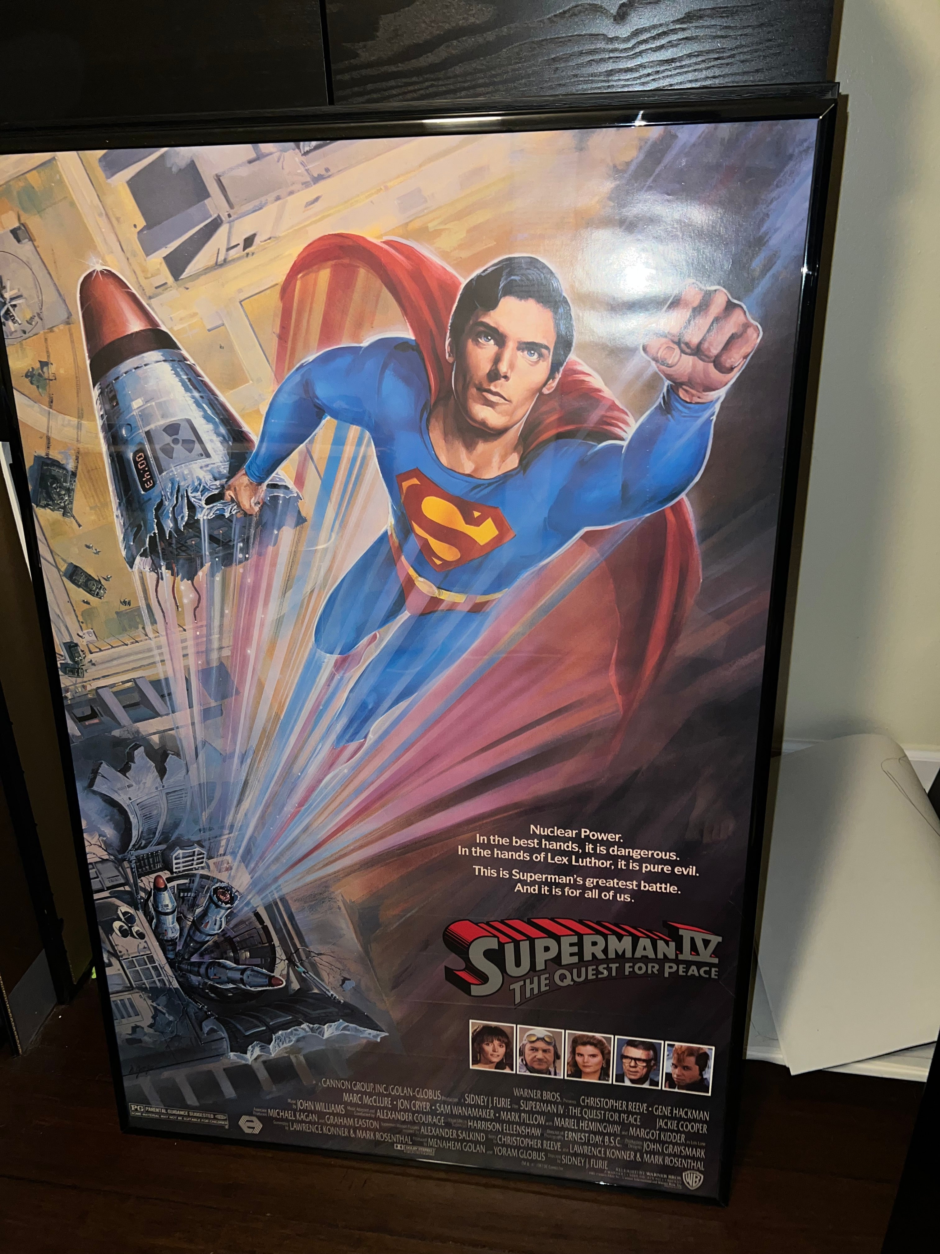Superman IV 1987 27x40.5 Original Movie Poster!