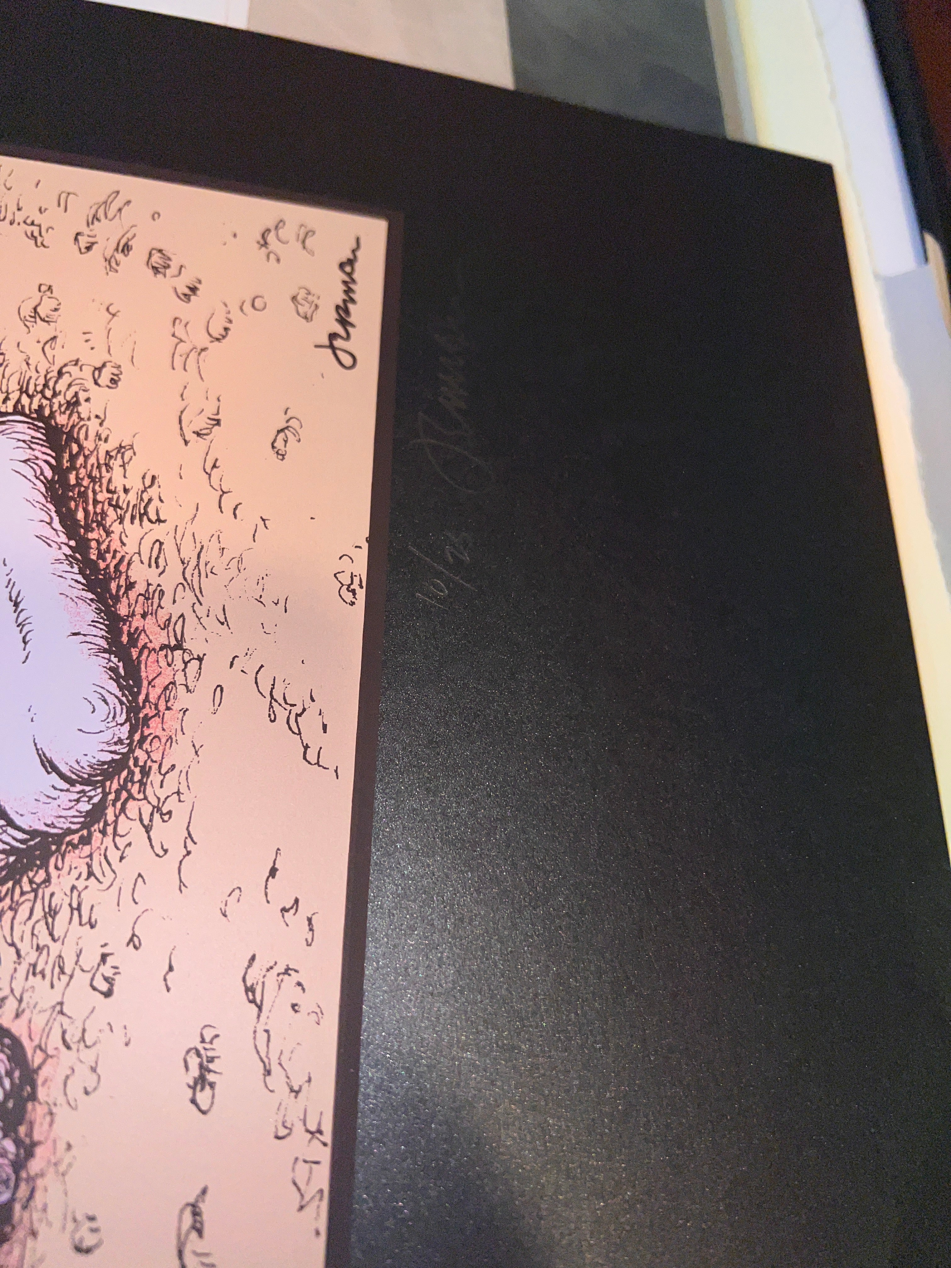 Jermaine Rogers Stupid Animals See Enemies Everywhere Blood Red 19x26 SIGNED