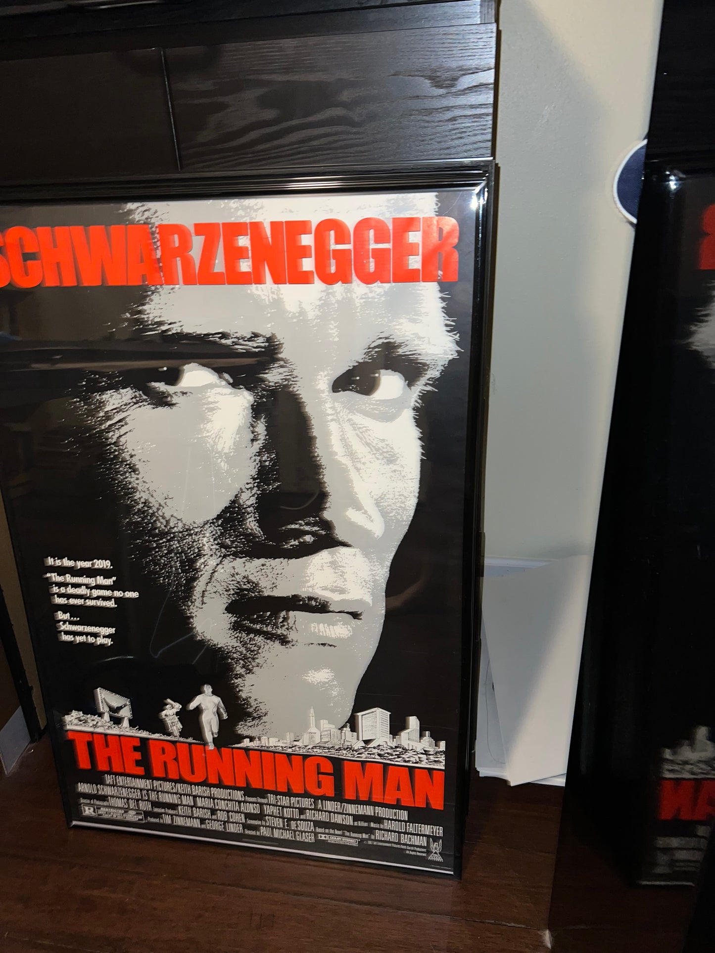 The Running Man 1987 27x40 Original Movie Poster!