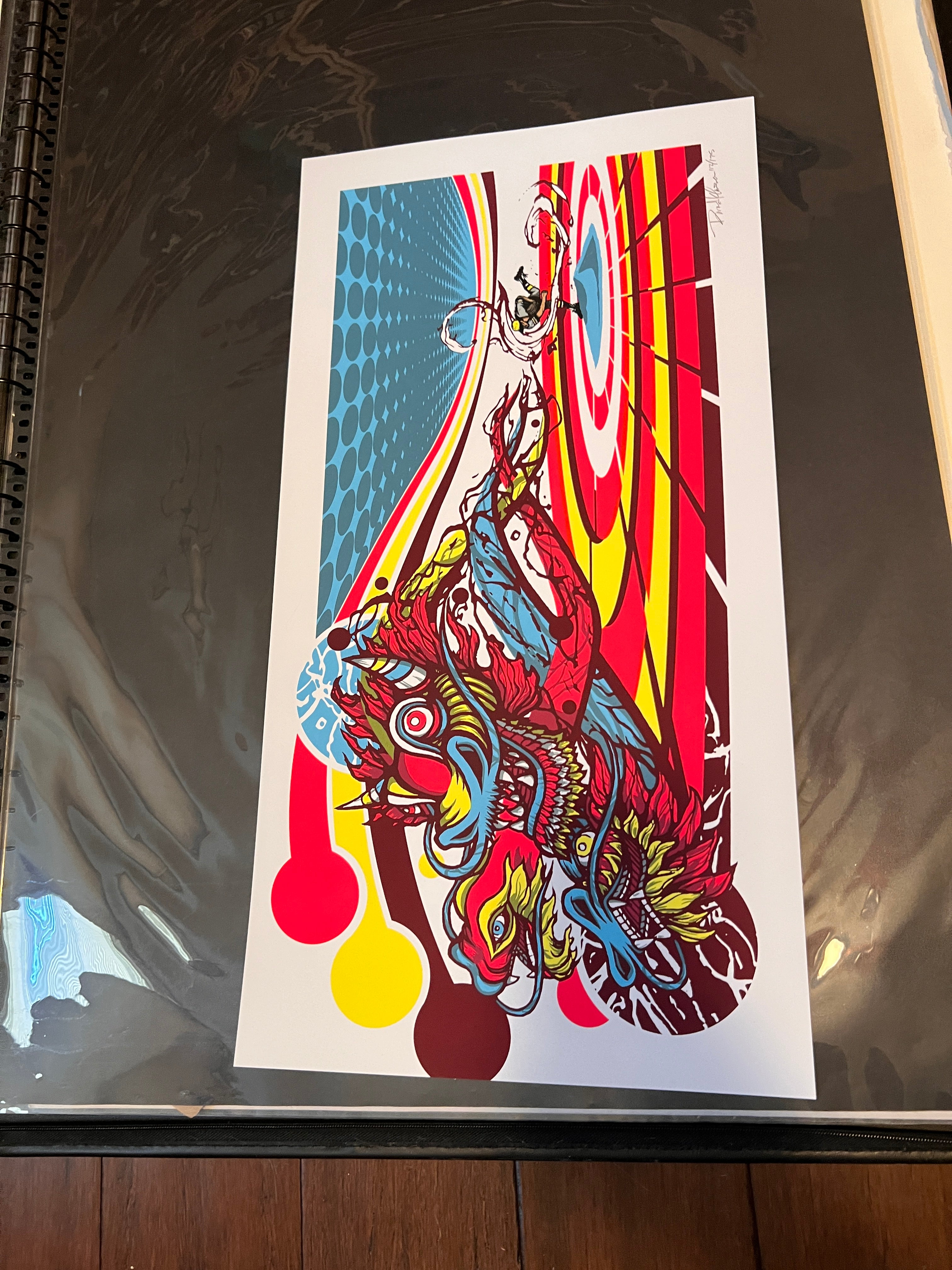 Brad Klausen MLB Dock Ellis No hitter Limited Poster SIGNED