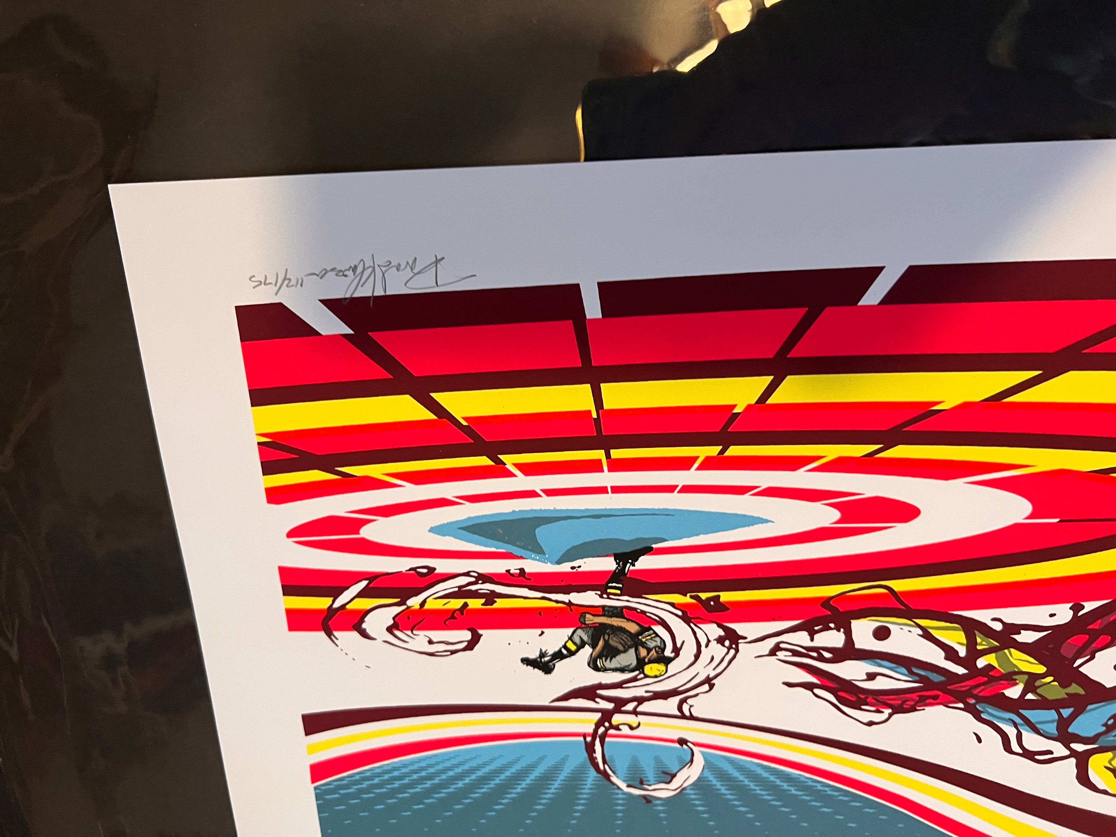 Brad Klausen MLB Dock Ellis No hitter Limited Poster SIGNED