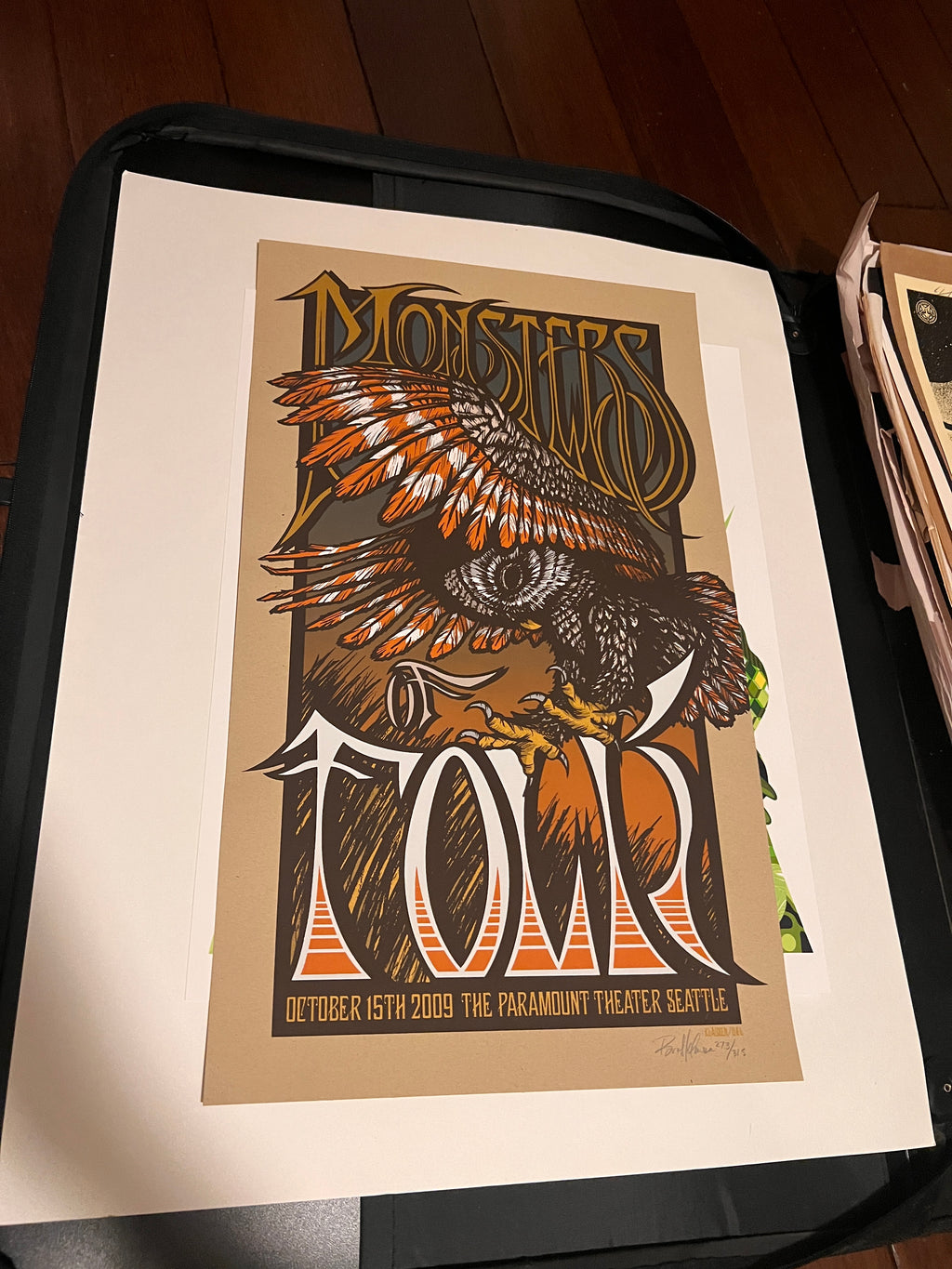 Monsters of Folk Paramount Theater Seattle Oct 15th 2009 Brad Klausen SIGNED!